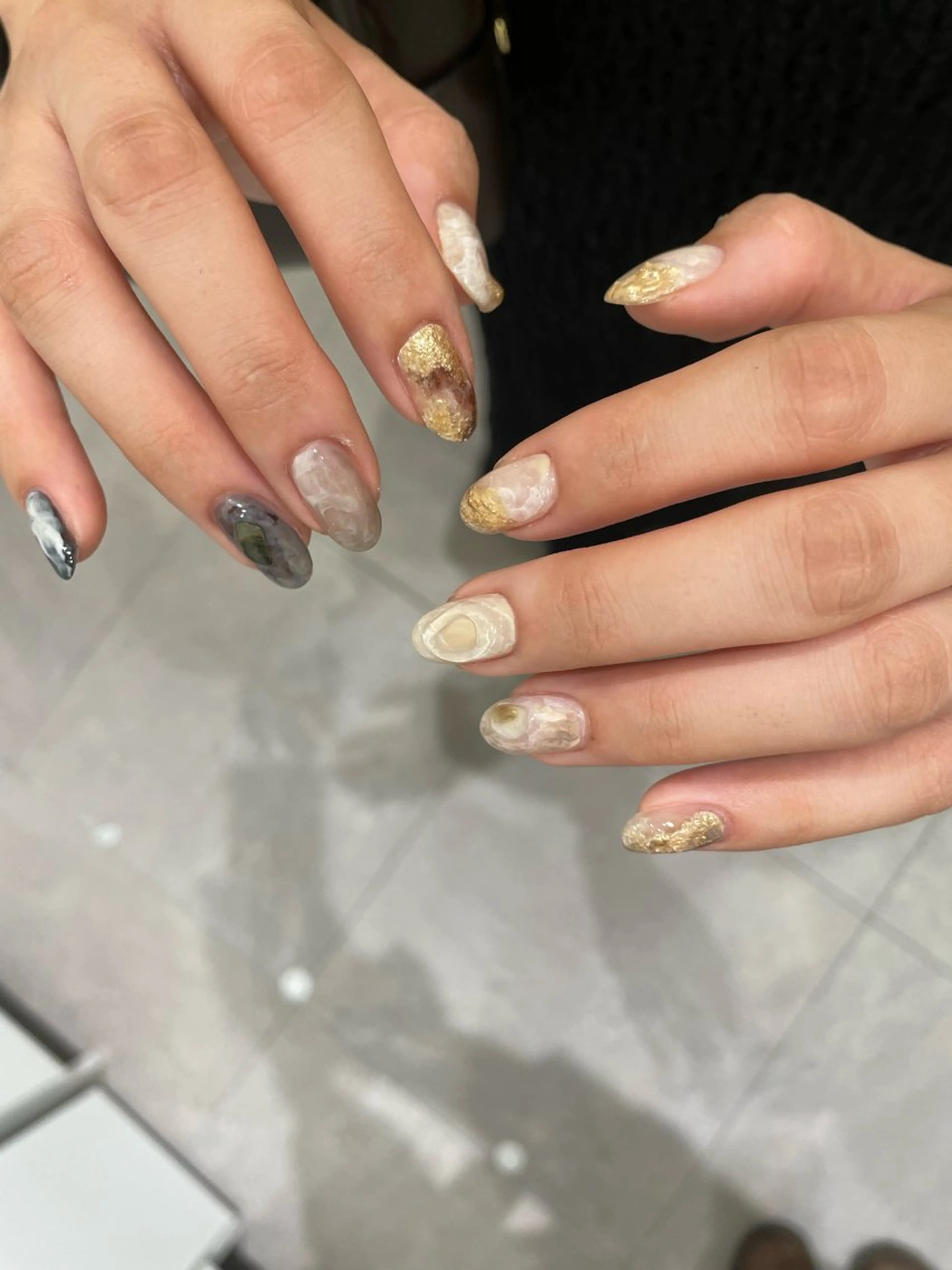 ネイル ハンドネイル RooM tani /個性派ニュアンスのネイルデザイン