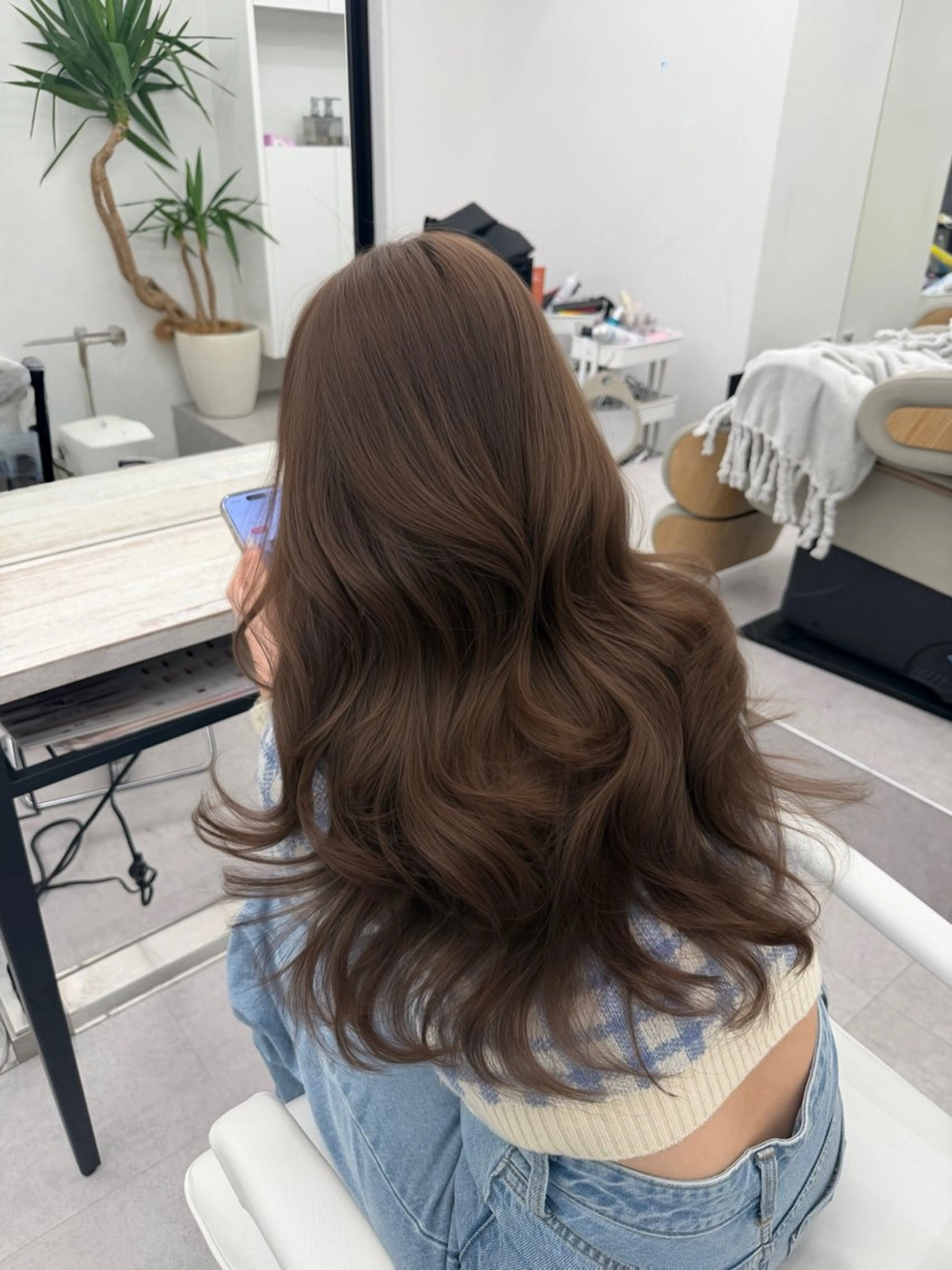 ロング ヘアカラー なつき🎀韓国 styleのヘアスタイル