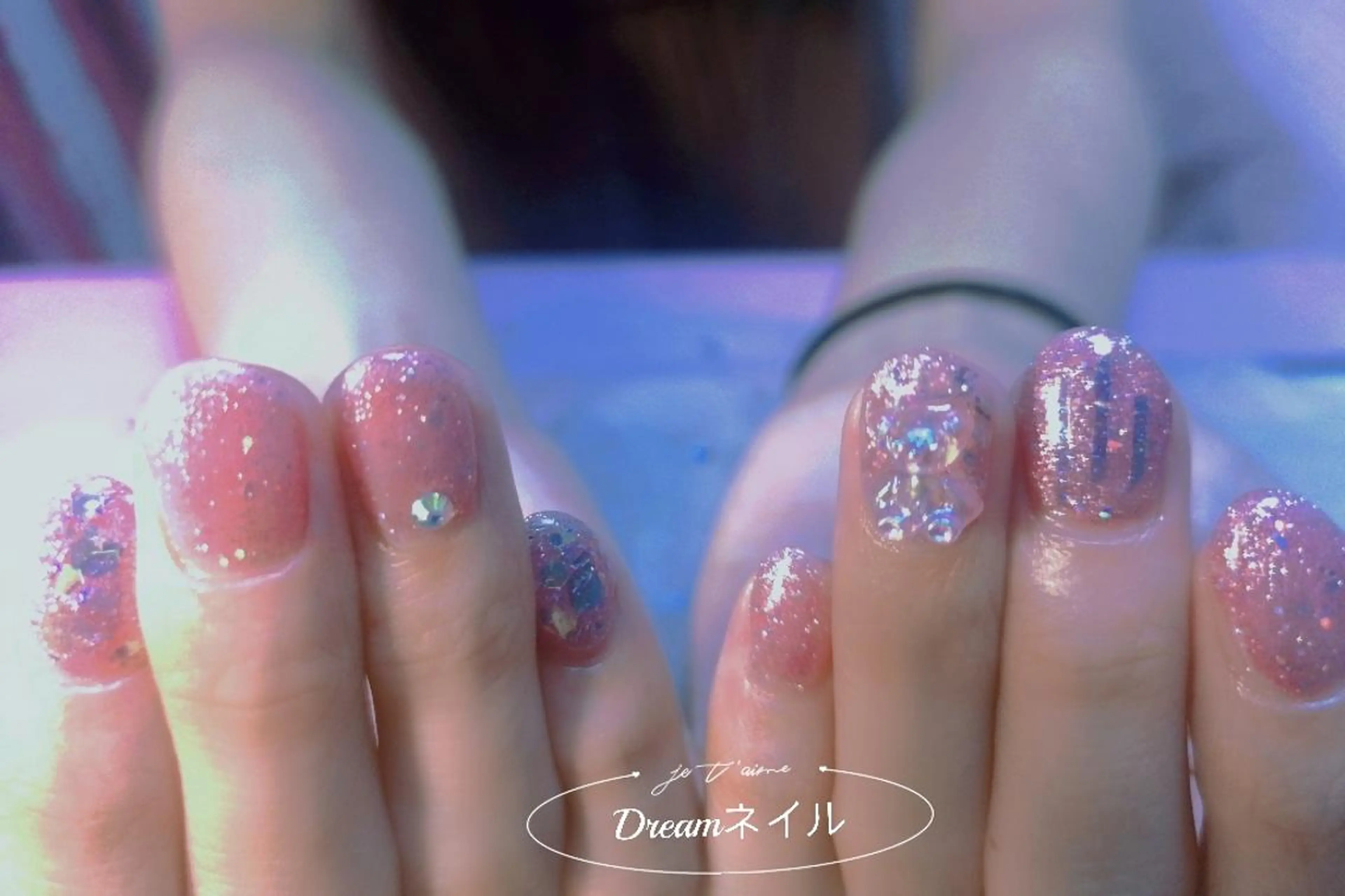 ショート ネイル ネイリストゆか💅 長さだし、深爪矯正のネイルデザイン