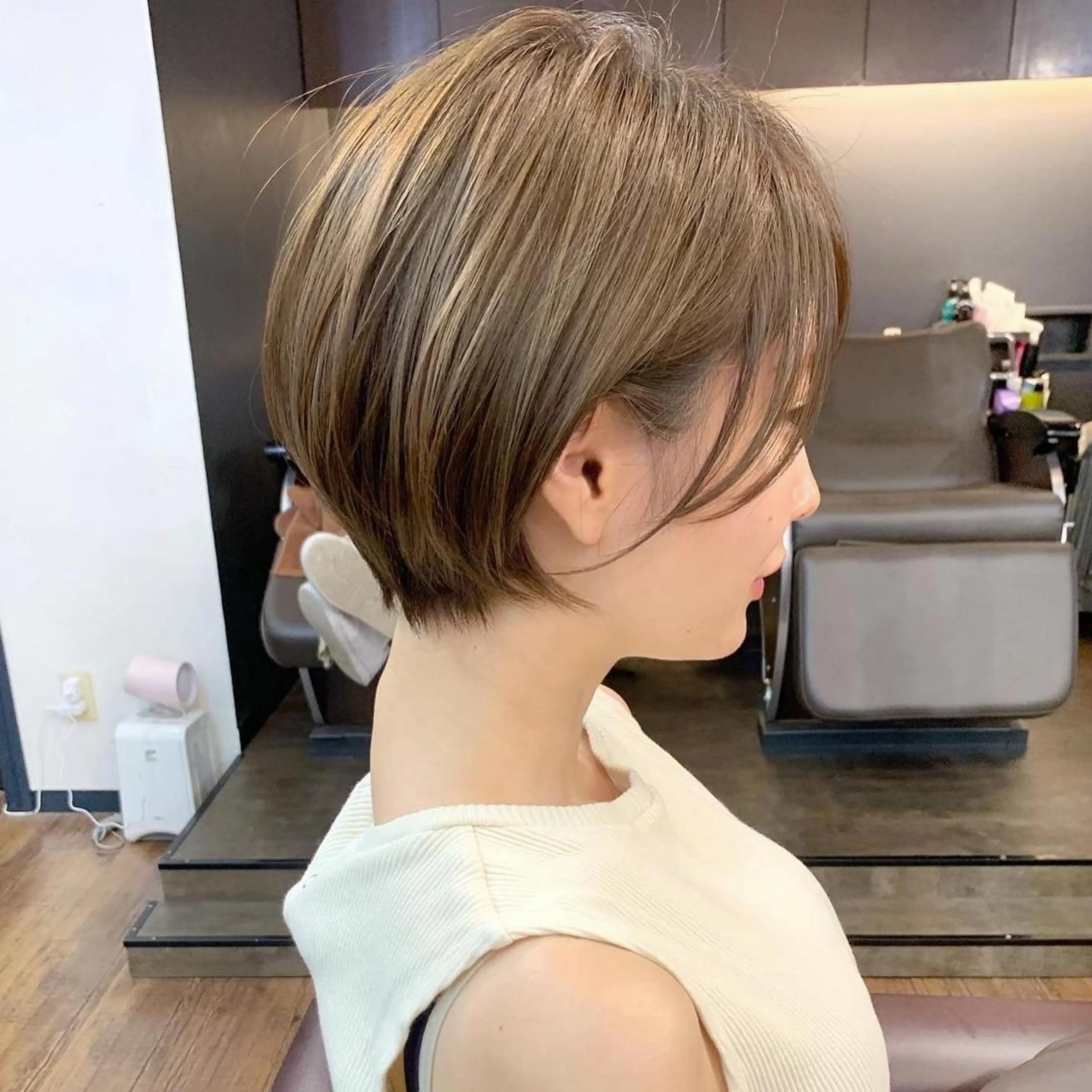 ショート カット 縮毛矯正/ショート/ レイヤー/畑中正敏のヘアスタイル