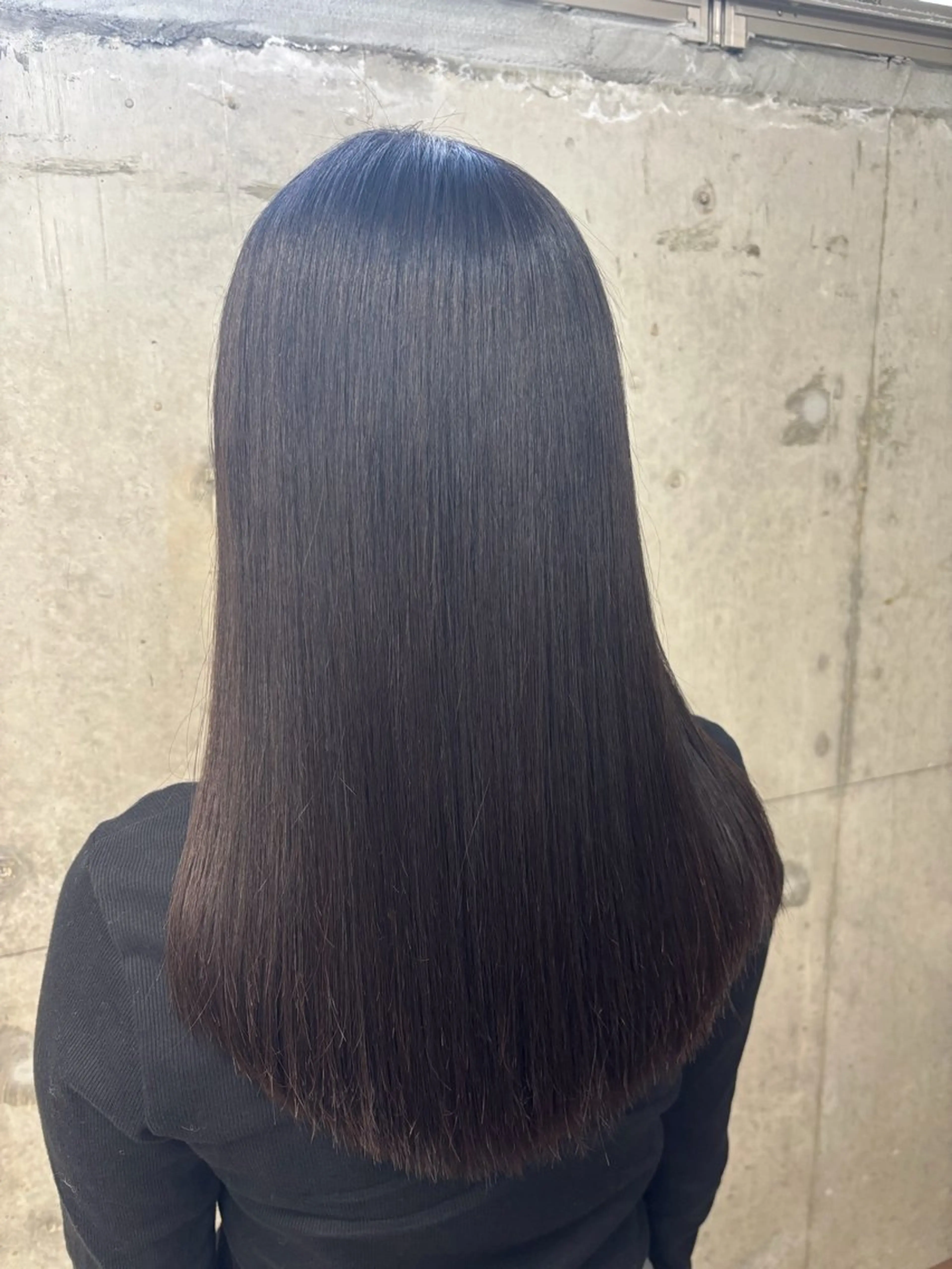 セミロング 髪質改善 縮毛矯正 井上 光のヘアスタイル