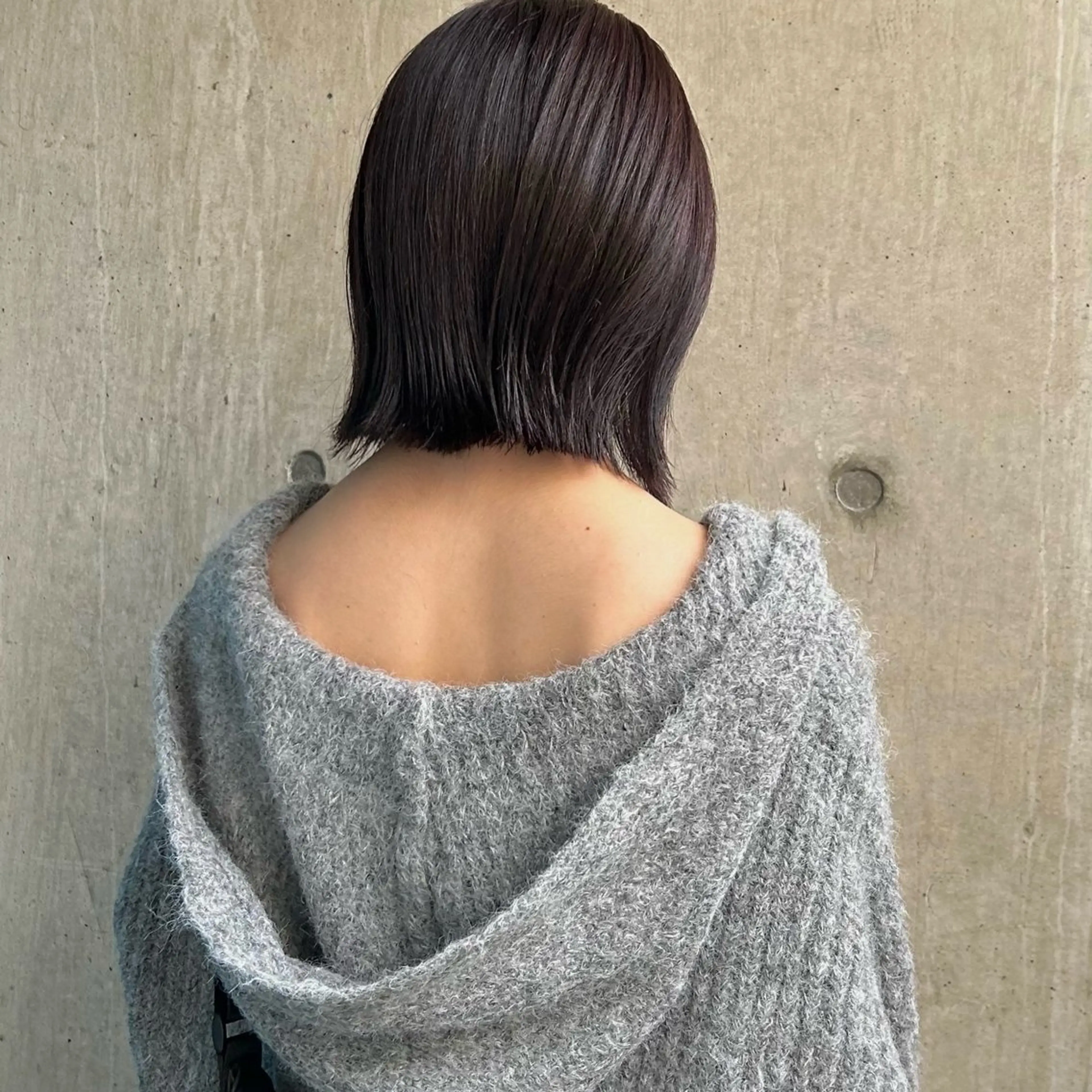 ミディアム カラー 透明感カラー ボブ 顔まわりレイヤー 顔周りカット レイヤーカット カット ヘアカラー トリートメント nonoka オリーブ/グレージュのヘアスタイル