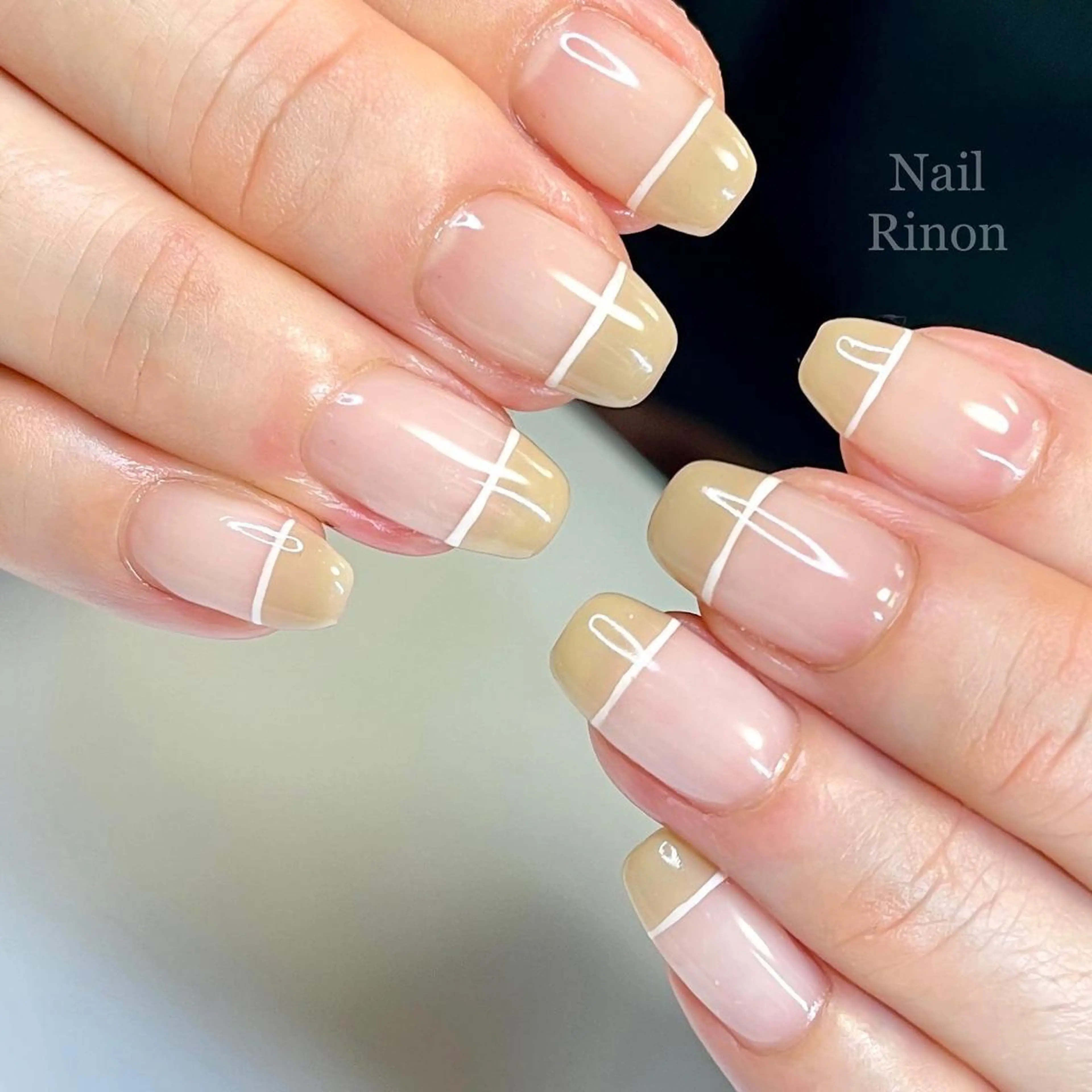 ネイル フレンチネイル ハンドネイル Nail Rinonのネイルデザイン