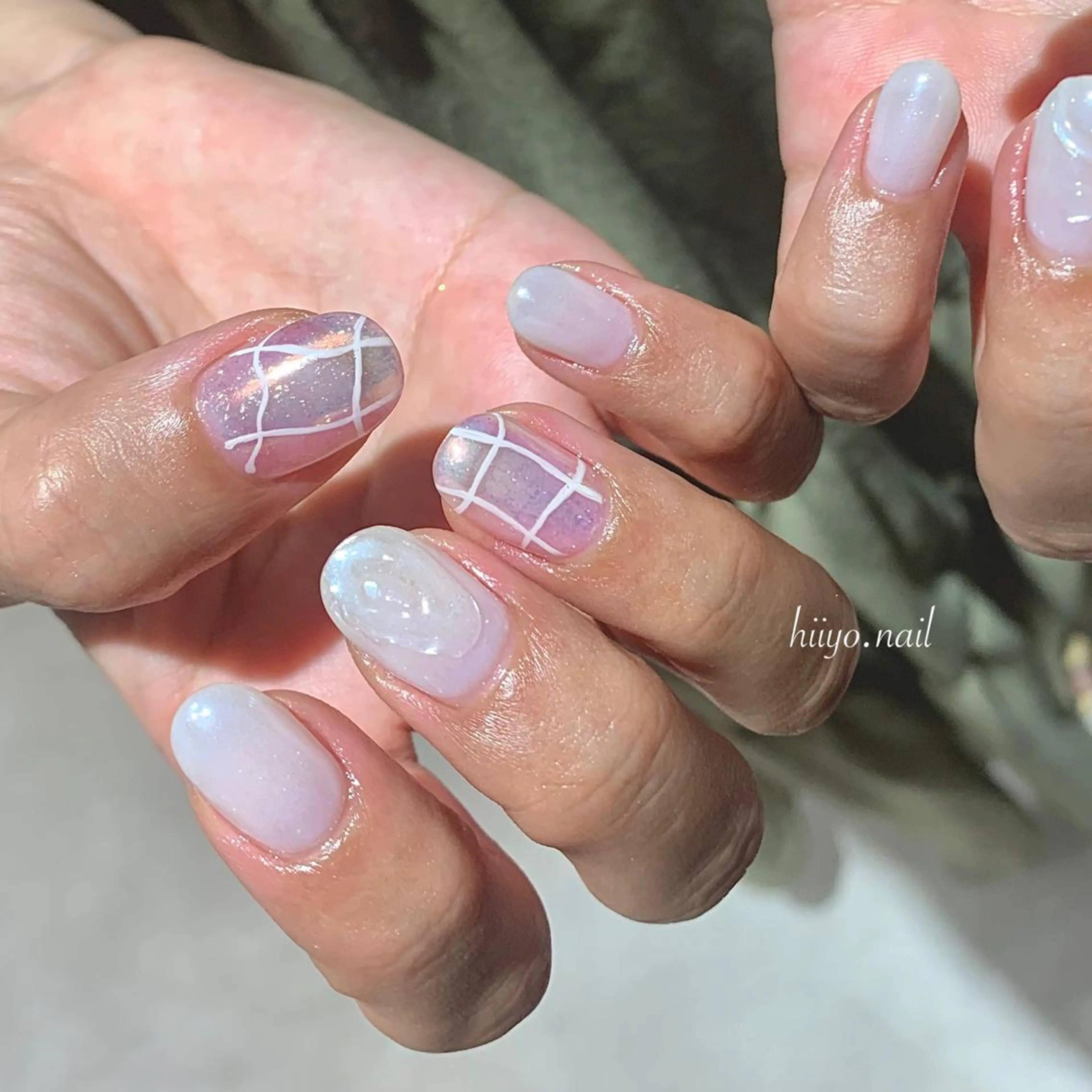 ネイル オーロラネイル hiyo🫧ネイル /渋谷💍🎀のネイルデザイン
