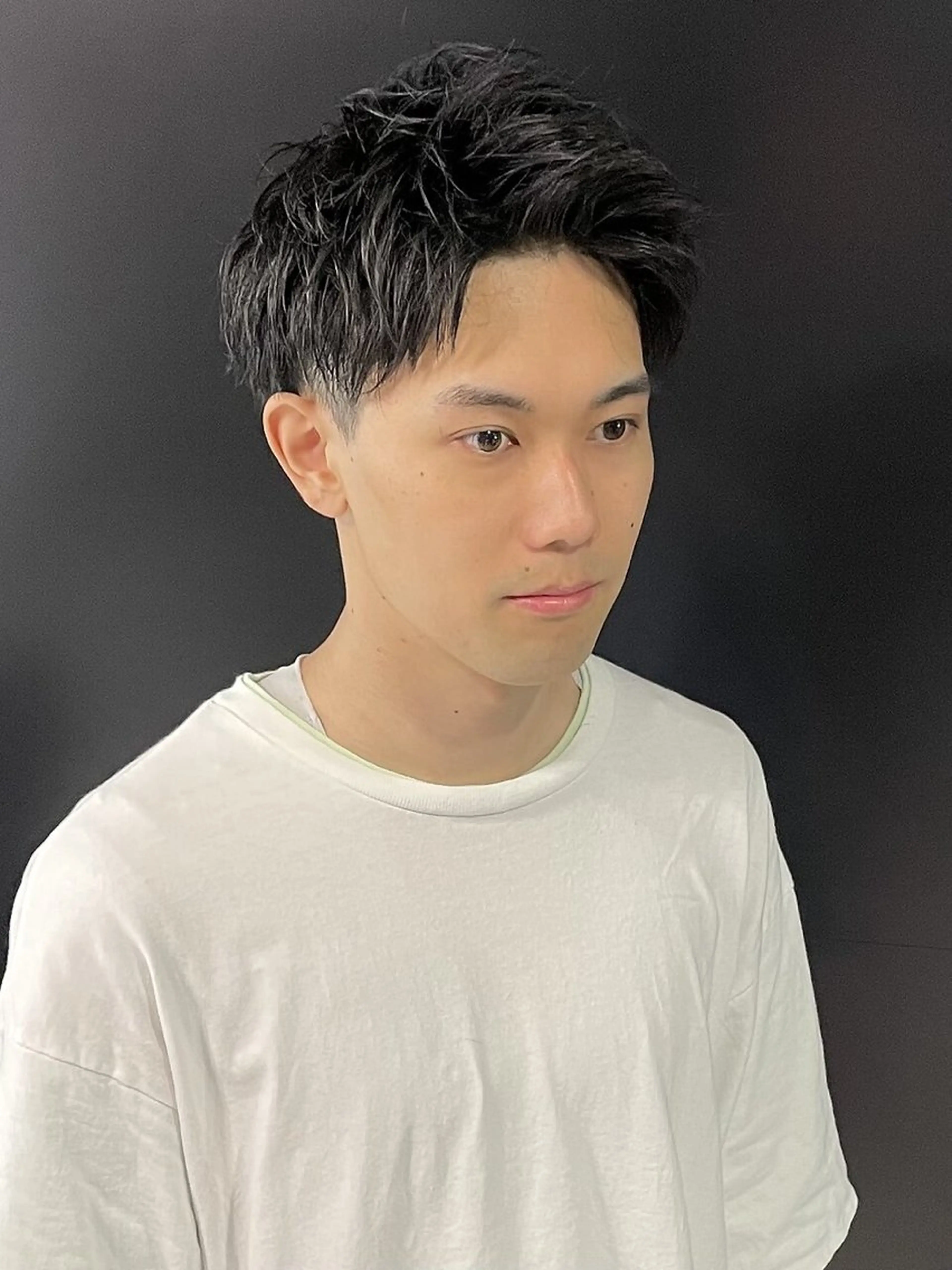 ヘアアレンジ メンズ アップバング メンズ専門 美容師✨ アメ村 堀江颯瑛のヘアスタイル