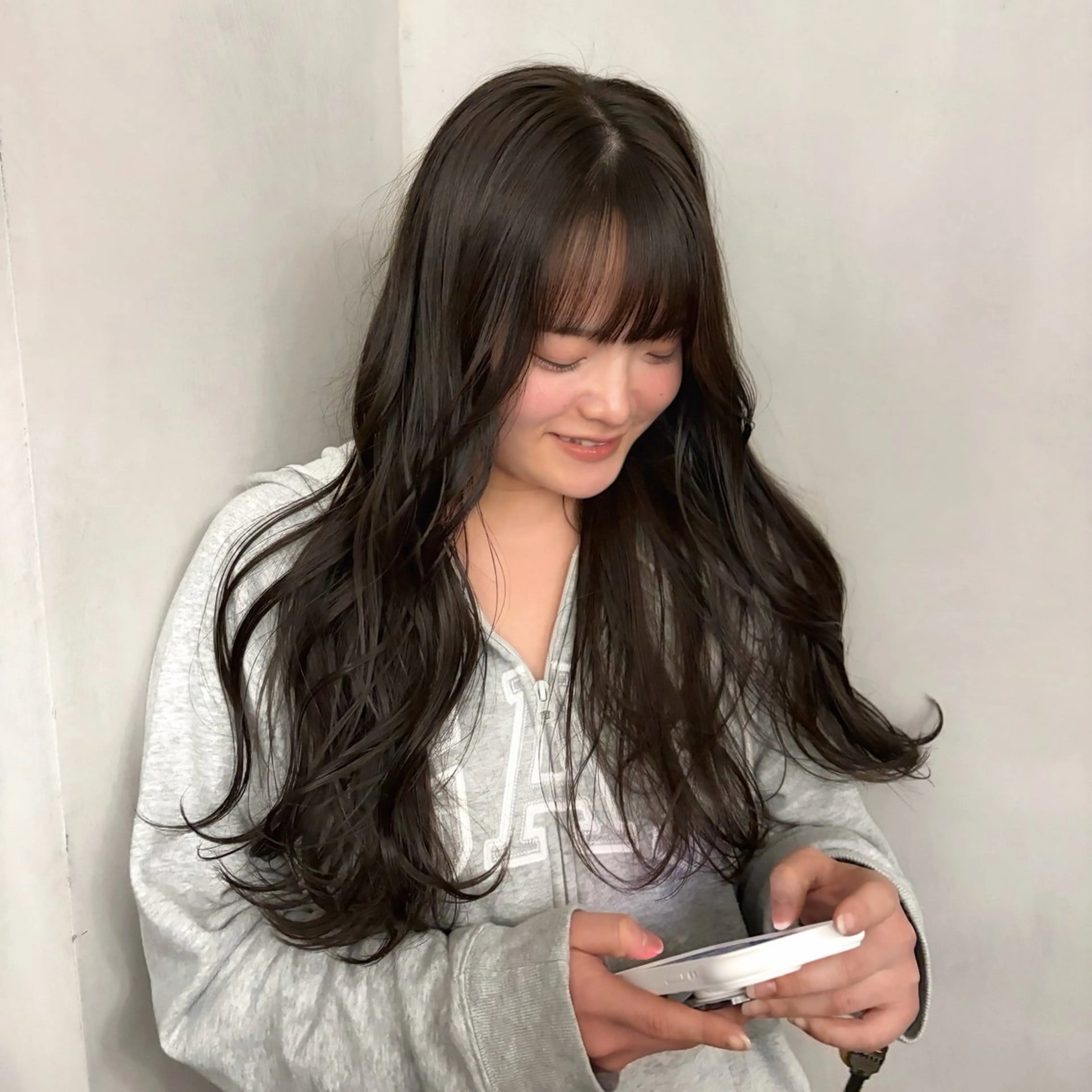 ロング ヘアカラー ブリーチなし透明感/ レイヤー/天王寺のヘアスタイル