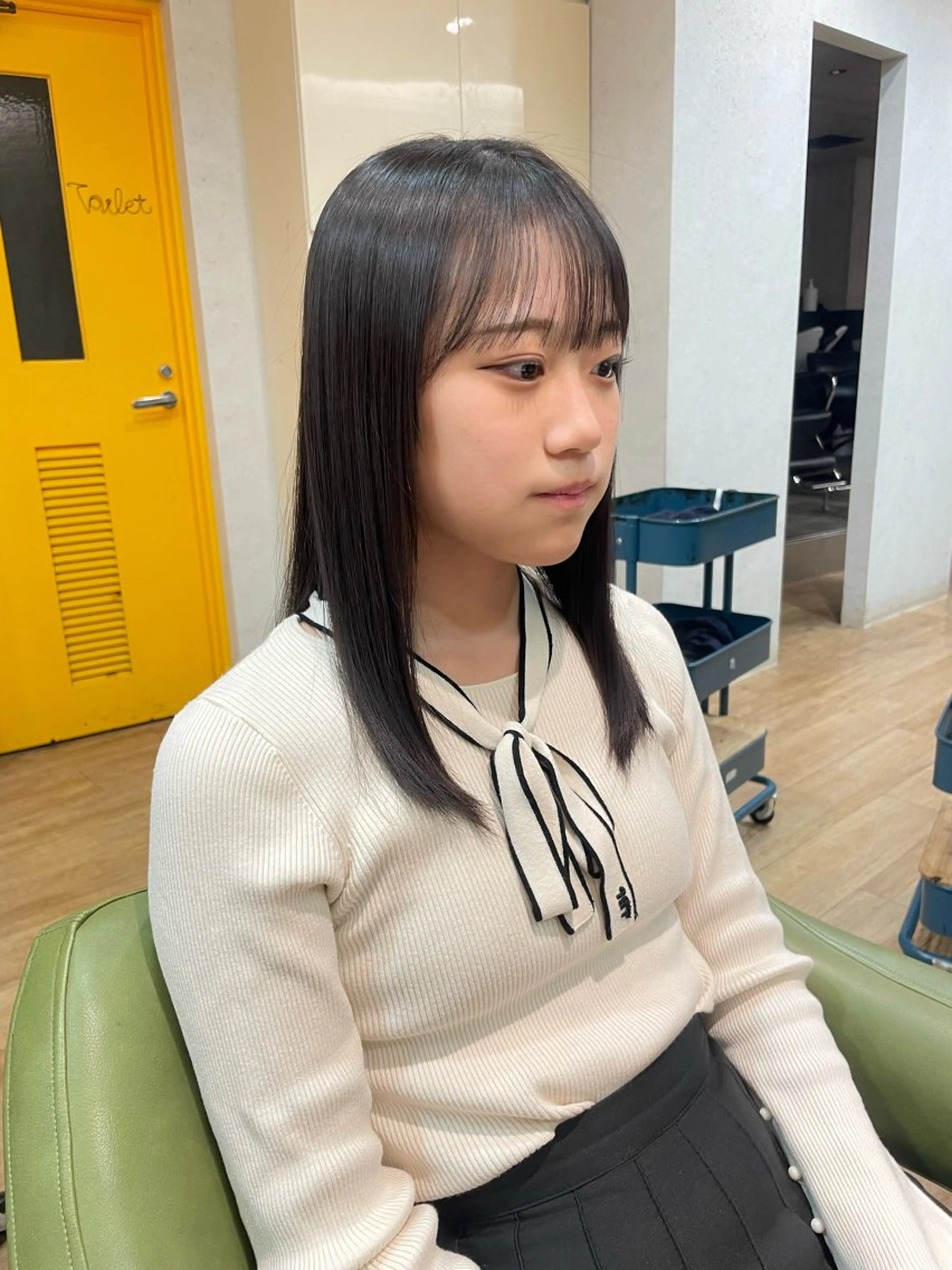 セミロング 縮毛矯正 酸性ストレート 縮毛矯正 トリートメント 髪質改善/Bloss om🌷高橋沙衣のヘアスタイル