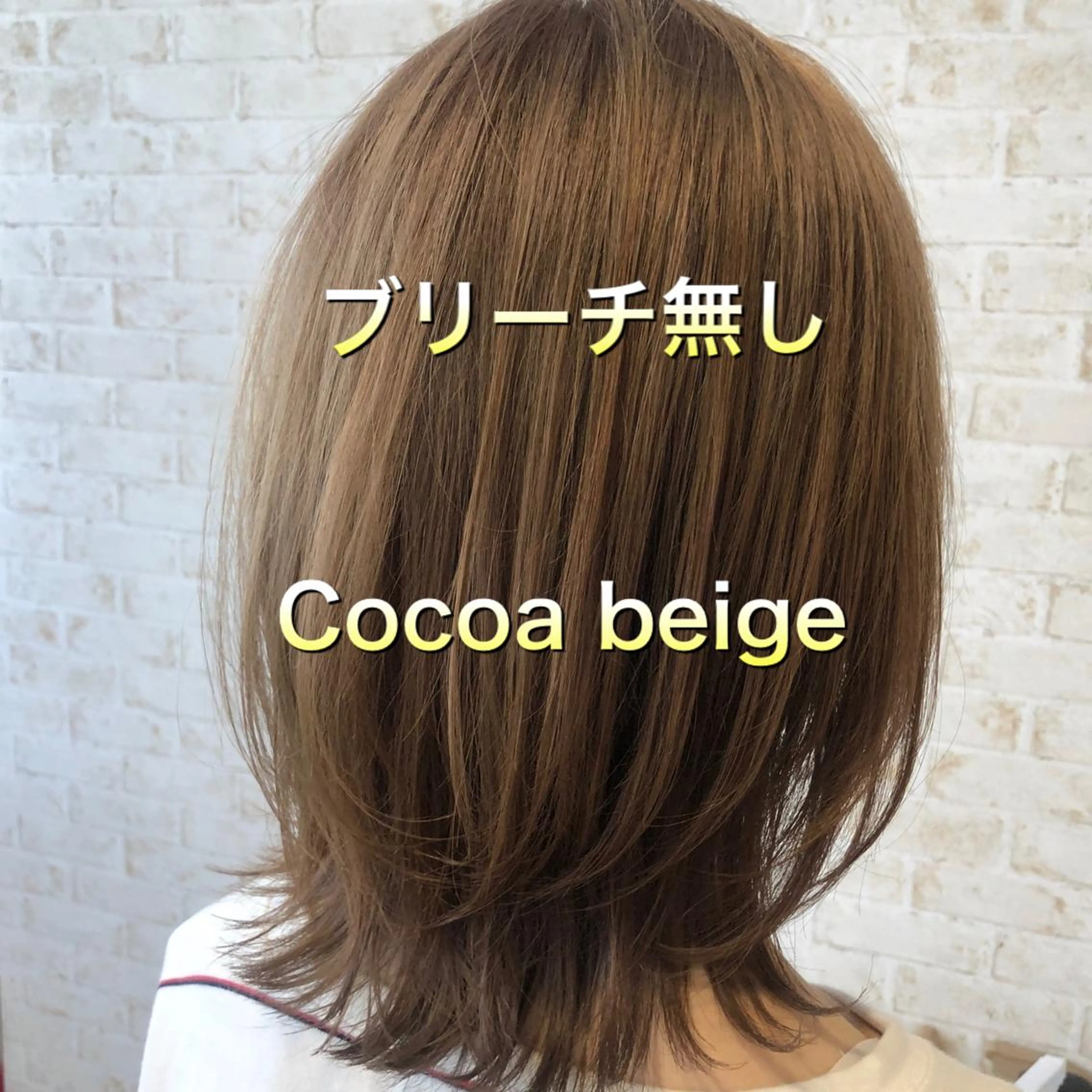 ミディアム カラー ベージュカラー ブリーチ ダブルカラー グレージュ ミルクティーベージュ 個室サロンLOUIMADNA栄店所属・髪質改善美容師 個室サロン白金厚哉のヘアスタイル