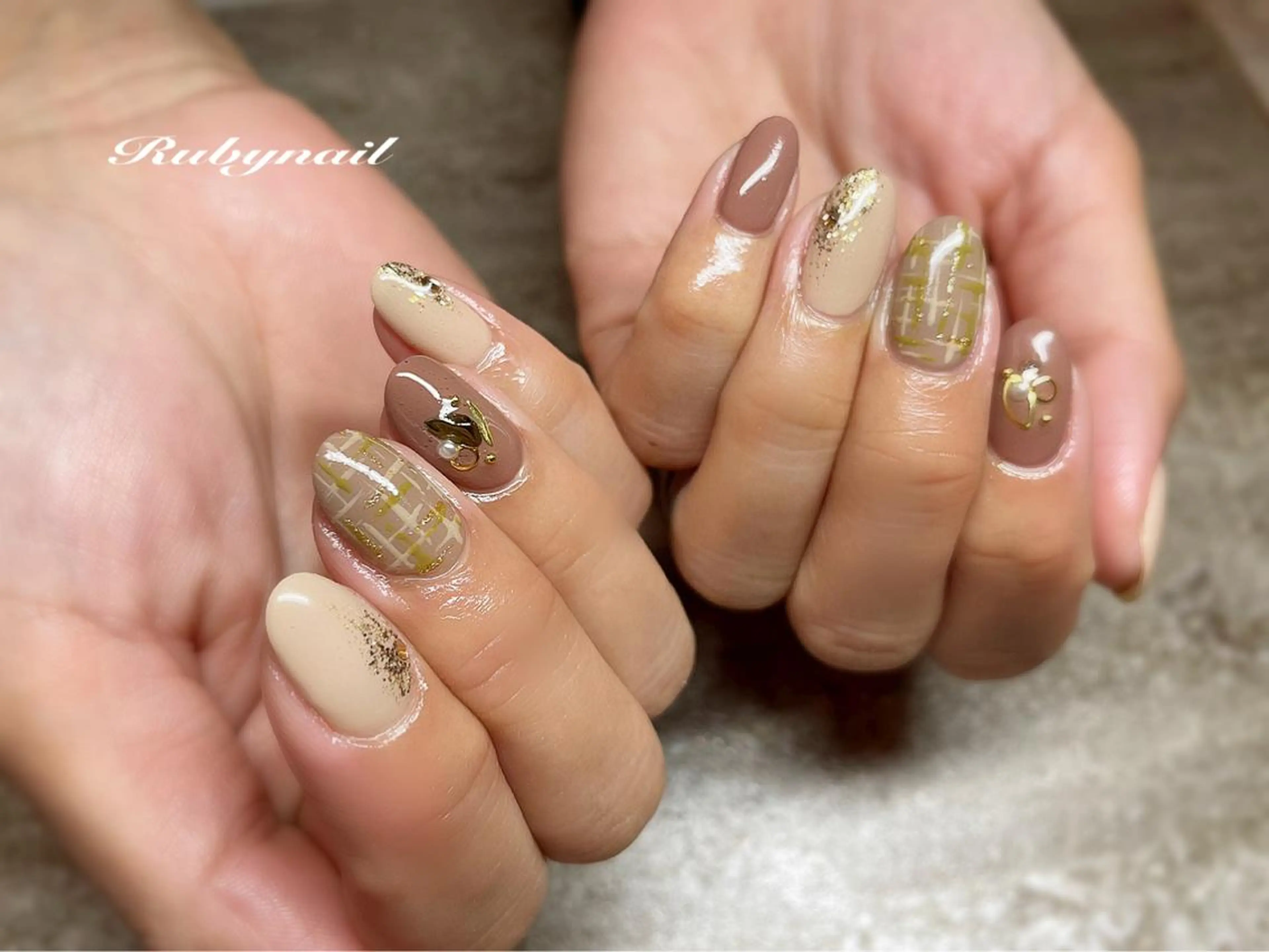 ネイル シンプルネイル Rubynail所属・プライベートサロン Rubynailのネイルデザイン