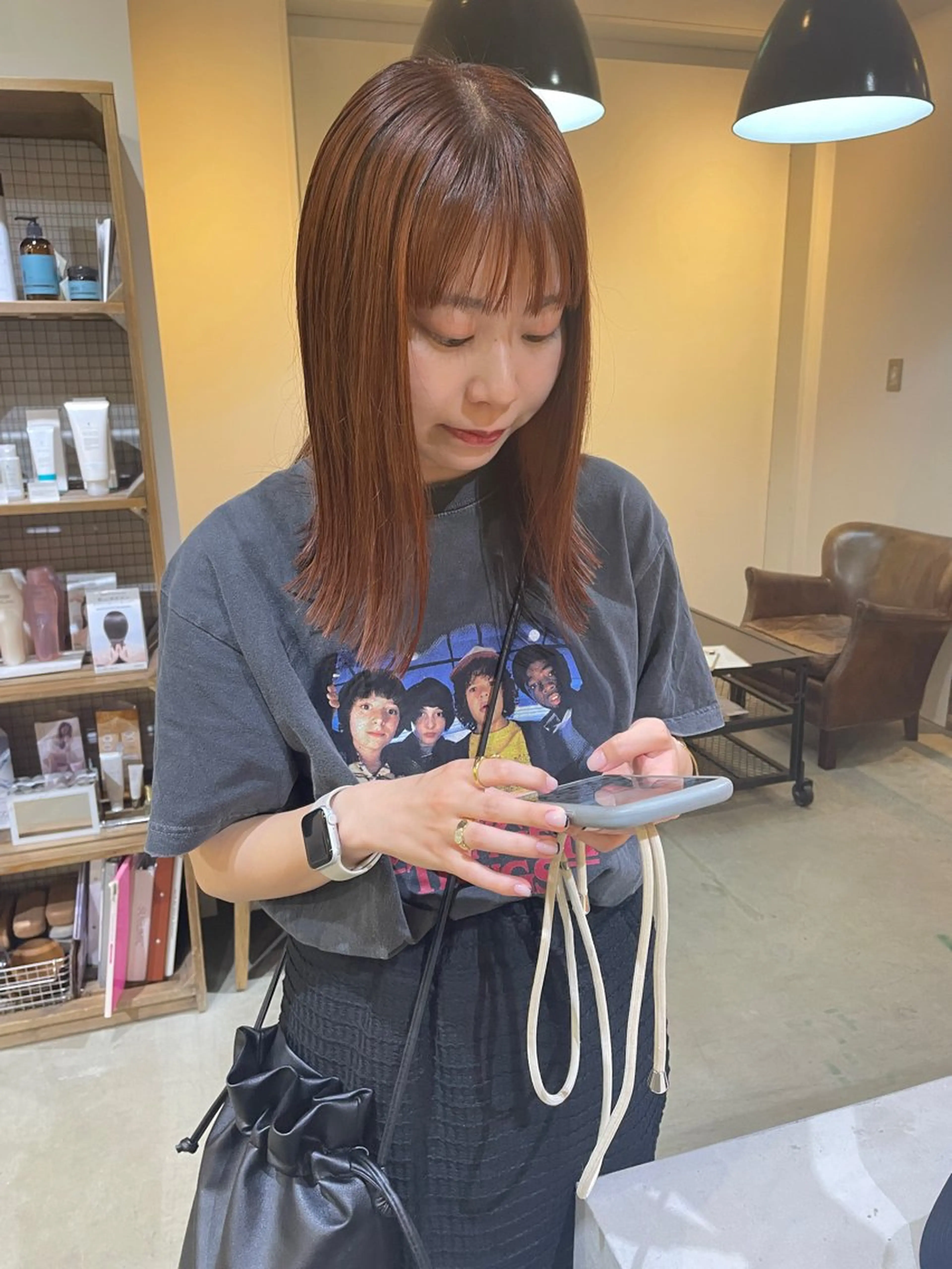 セミロング 透明感ニュアンス 柔らかstyle🤍のヘアスタイル