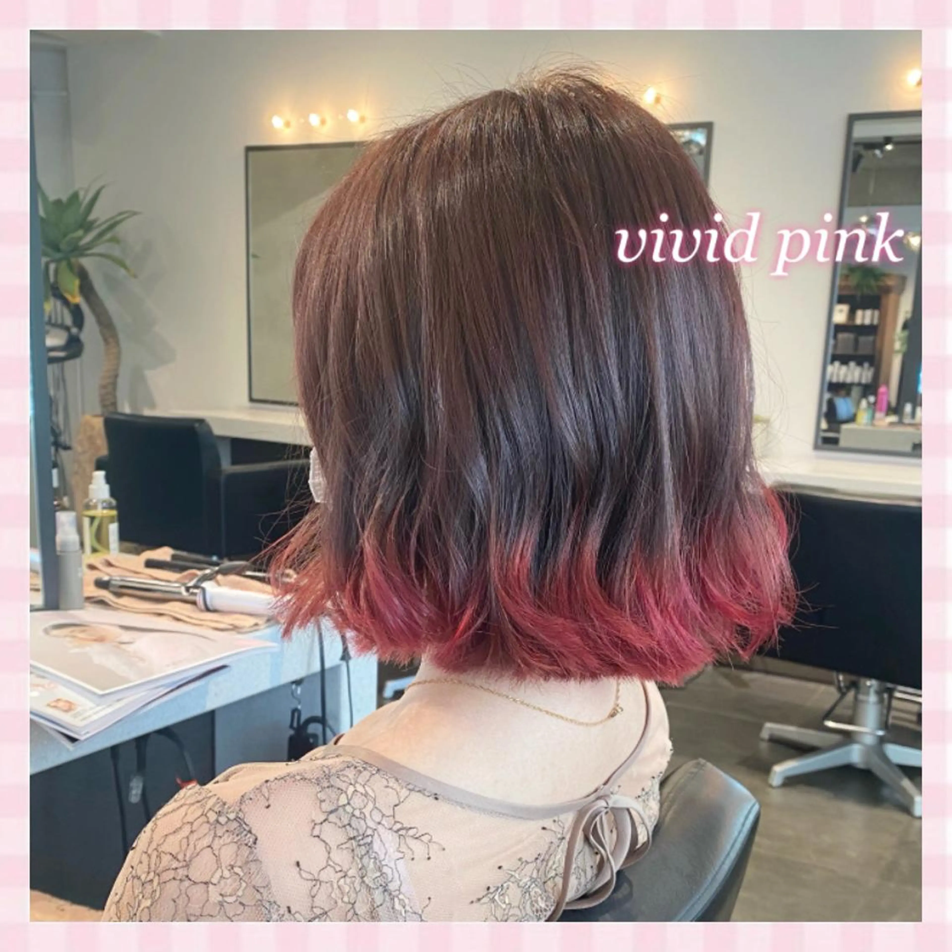 ミディアム カラー 💗ガーリーヘア🎀 saki💗のヘアスタイル