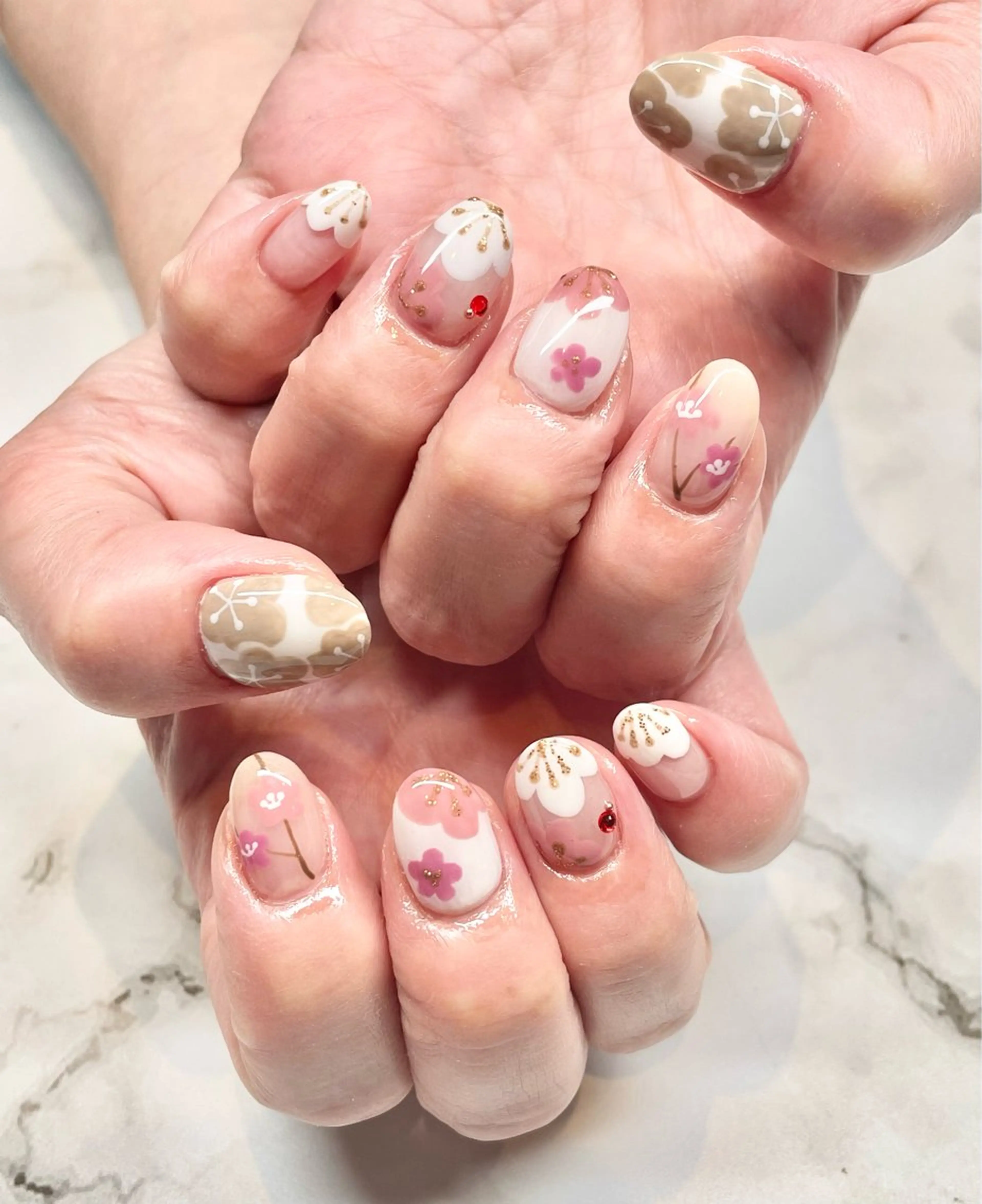 ネイル アートネイル 持ち込み ワンカラーネイル 春ネイル bea  merci所属・beamerci🌼 SHIORIのネイルデザイン