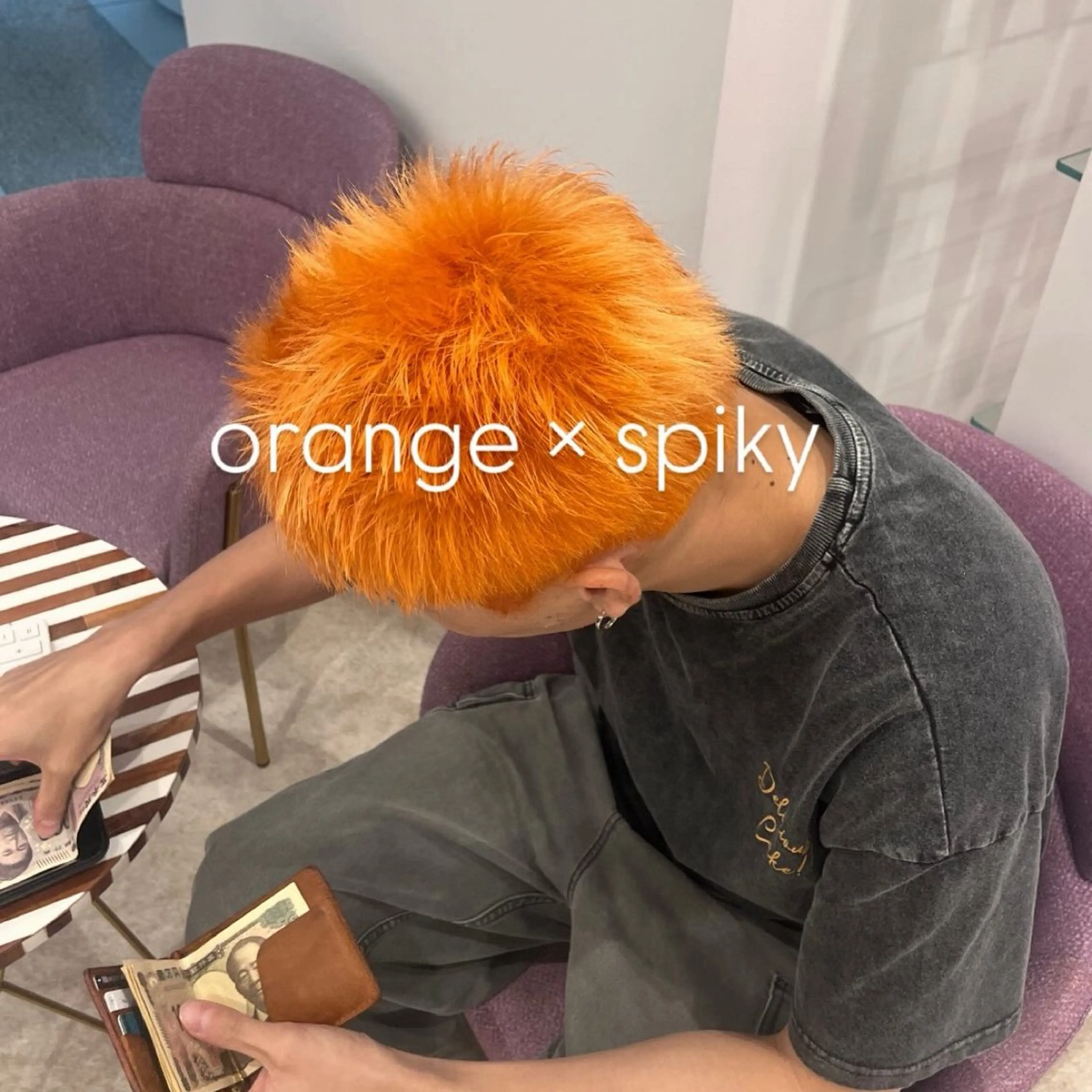 カラー メンズ 望愛/レイヤー/ハイ トーン/デザインのヘアスタイル