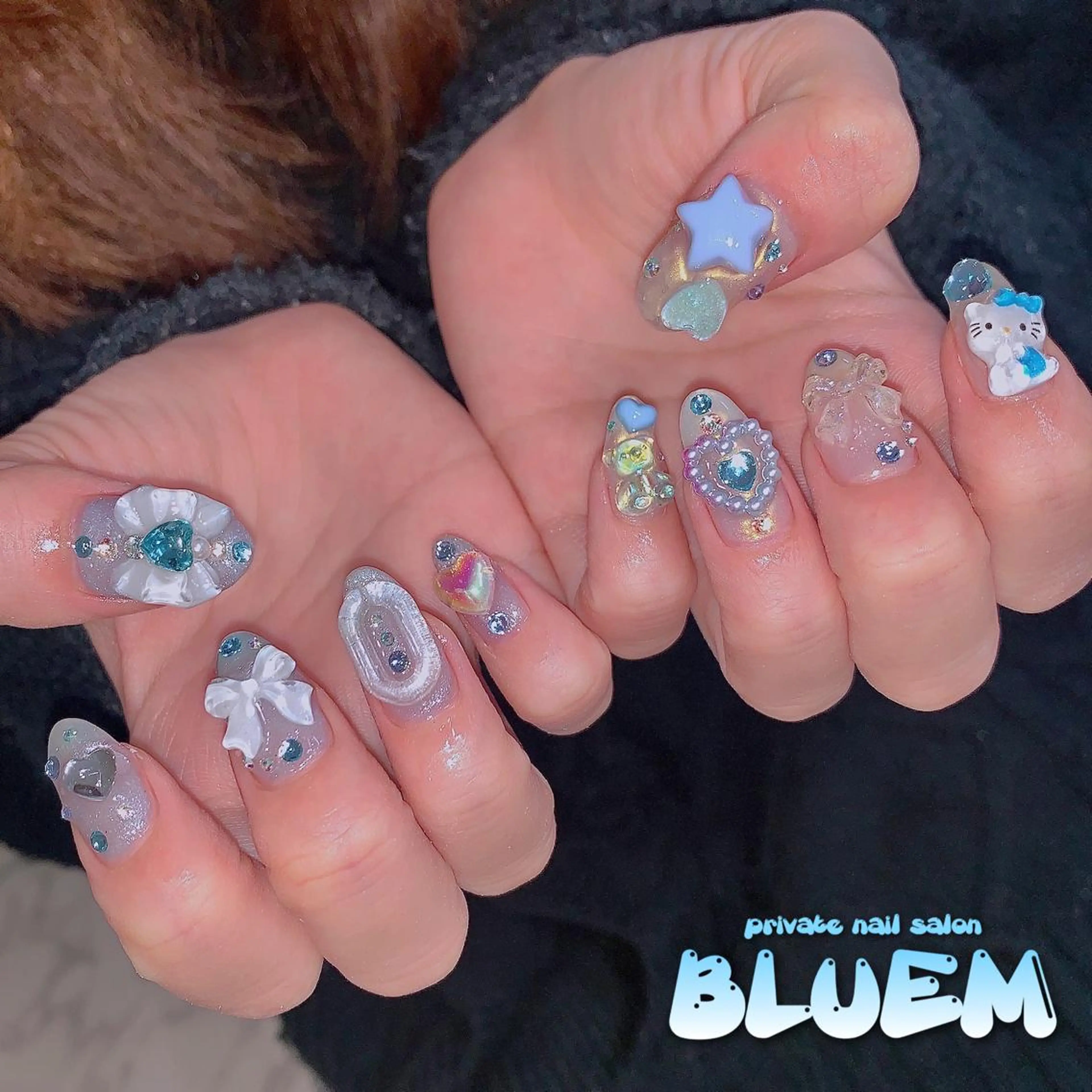 ネイル ハンドネイル BLUEM なな🐶のネイルデザイン