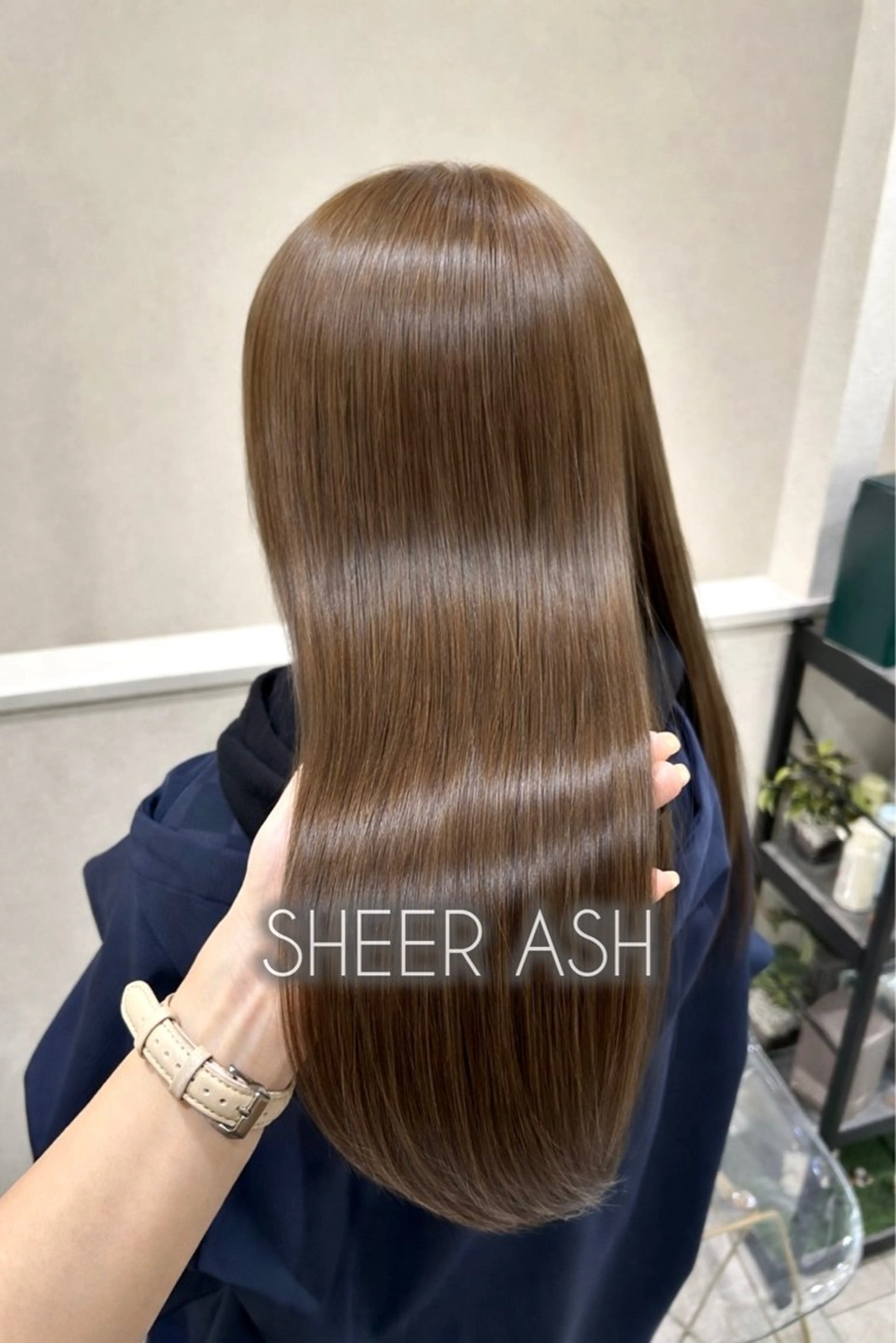 ロング カラー アッシュ オレンジ カット ヘアカラー トリートメント 《艶髪縮毛矯正》 かのん☽⑅ ˖のヘアスタイル