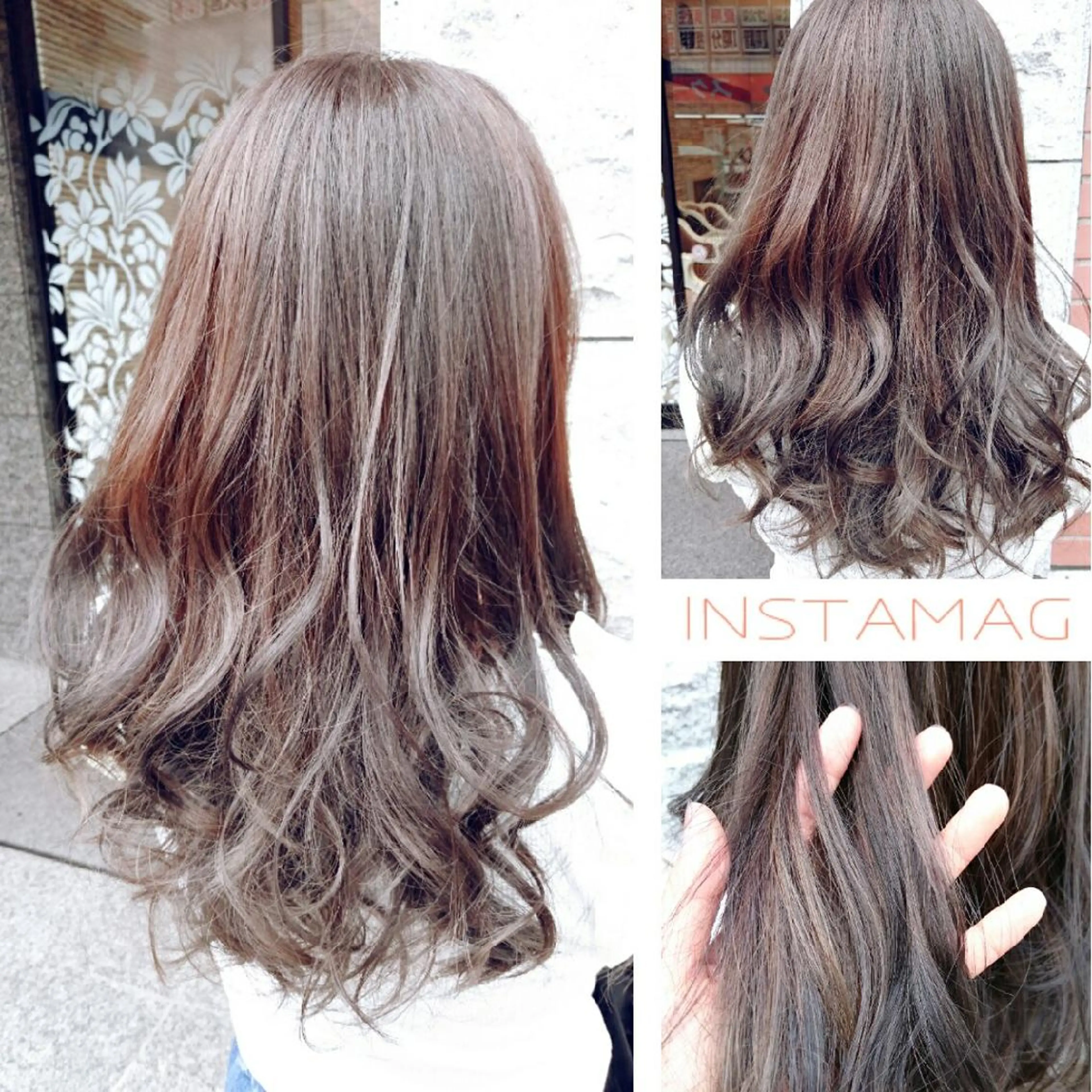 ミディアム セミロング カラー ロング ヘアアレンジ 嶋田 ゆきのヘアスタイル