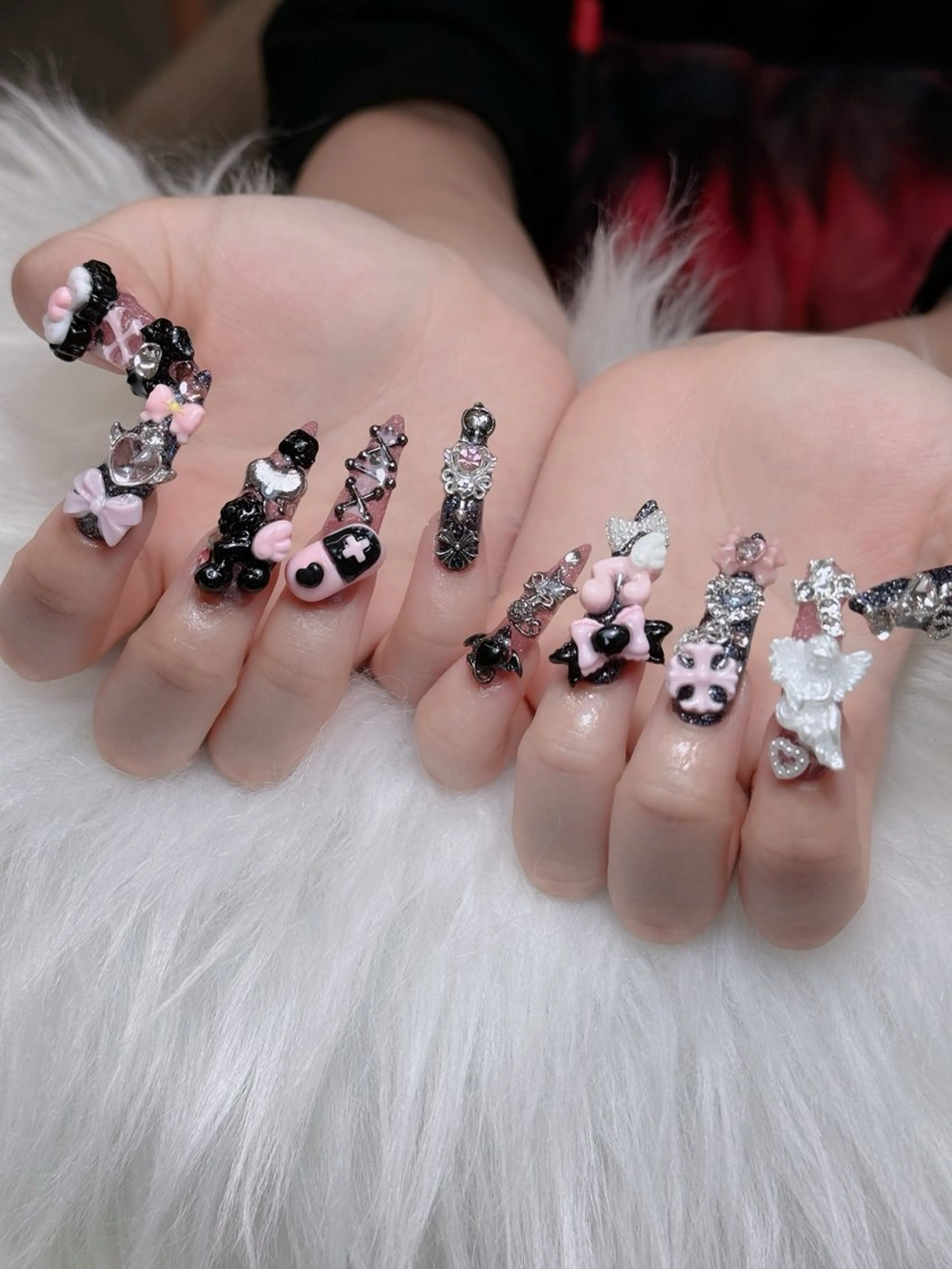 ネイル オーロラネイル チークネイル フットネイル フレンチネイル 韓国ネイル Lumi Nail 新大久保3‘のネイルデザイン