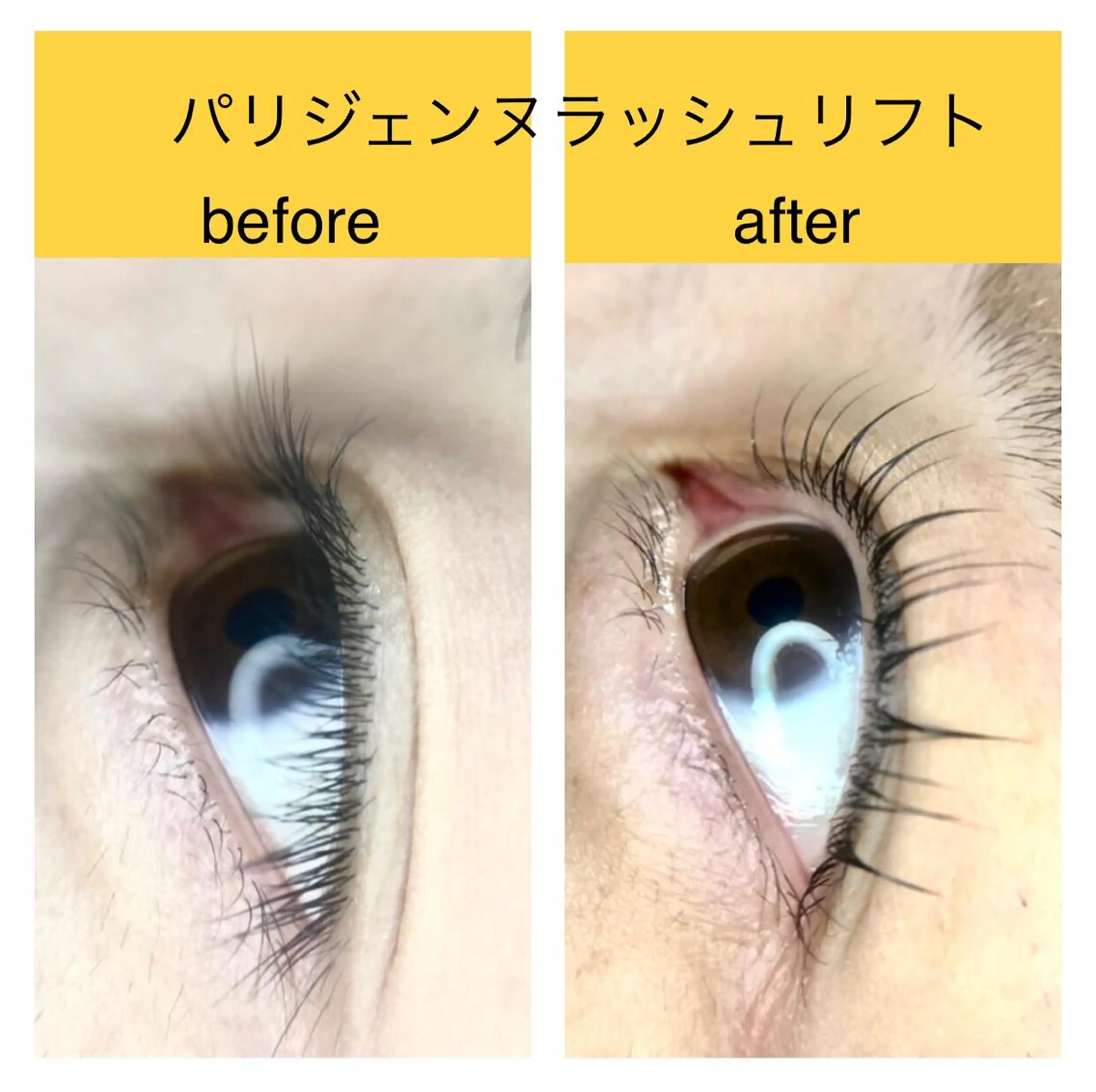 マツエク・マツパ パリジェンヌラッシュリフト リアン SAORIのマツエク・マツパデザイン