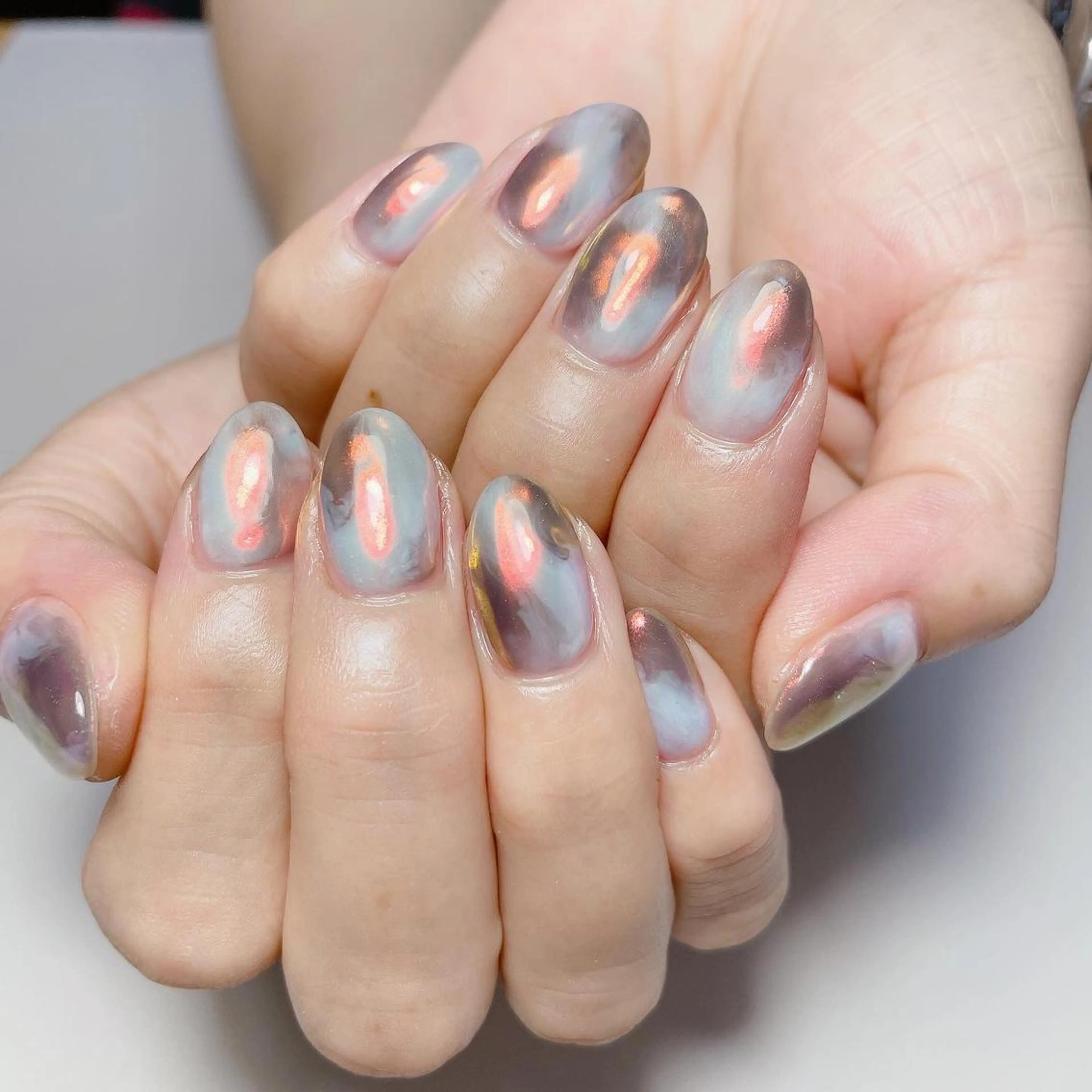 ネイル ミラーネイル ハンドネイル kipinail 川﨑えりかのネイルデザイン