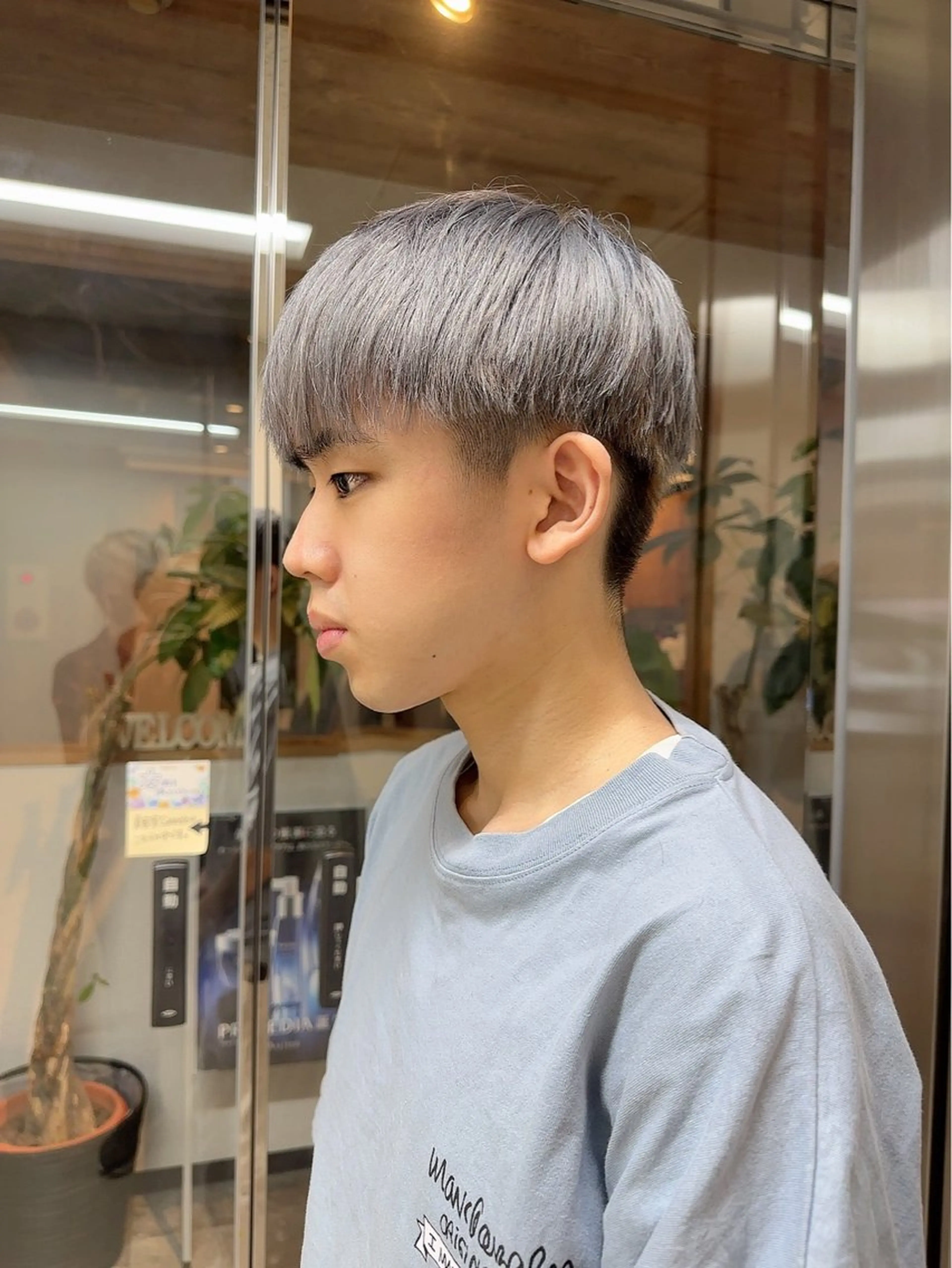 カラー メンズ カット ヘアカラー 髪質改善&ストレート ‪✂︎‬鈴木青樹のヘアスタイル