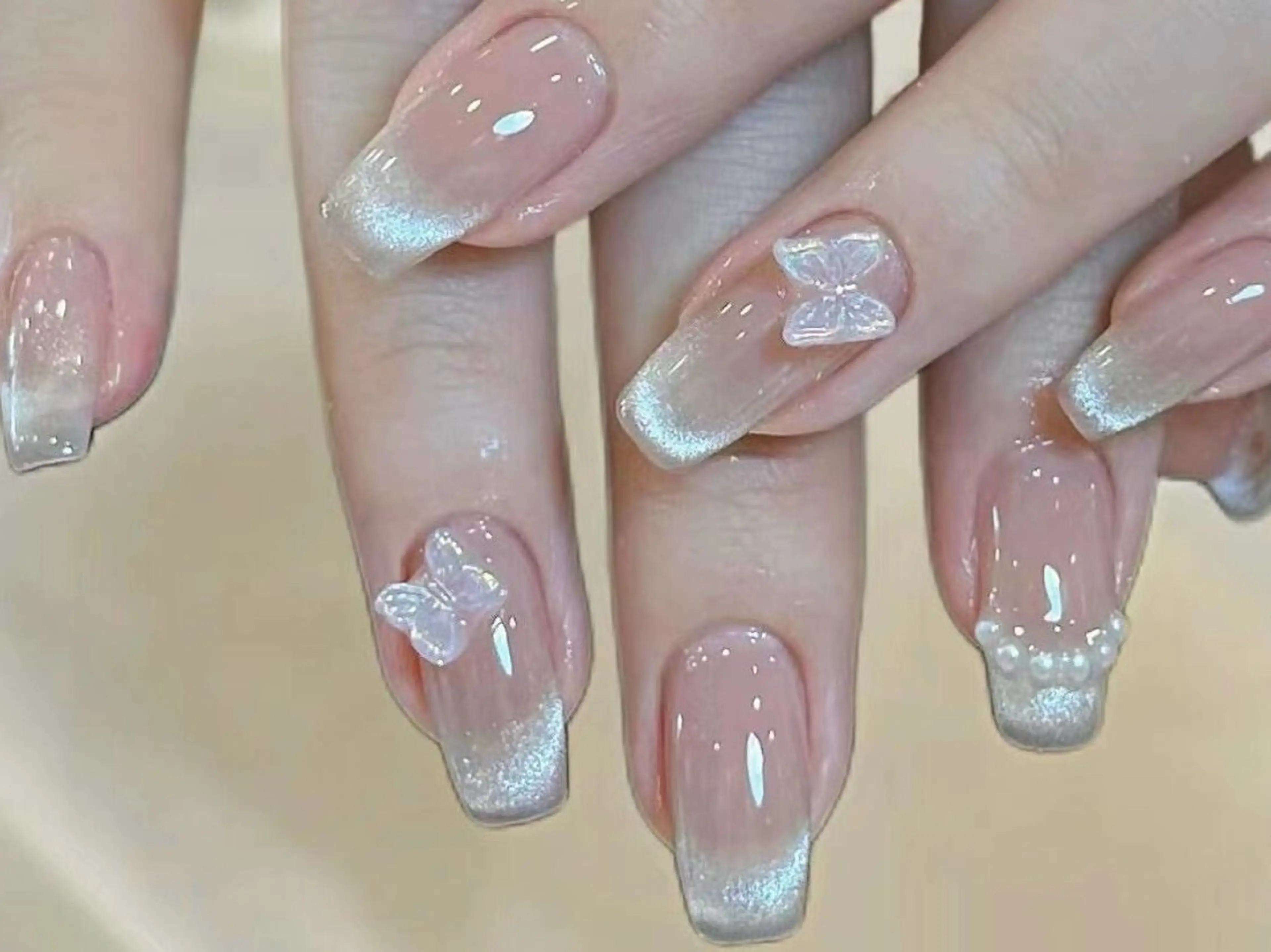 【人気TOP1 ⭐️ミニモ限定】自爪マグネットワンカラー+時間内パーツ付け放題¥5980🎀✨人気TOP1の写真