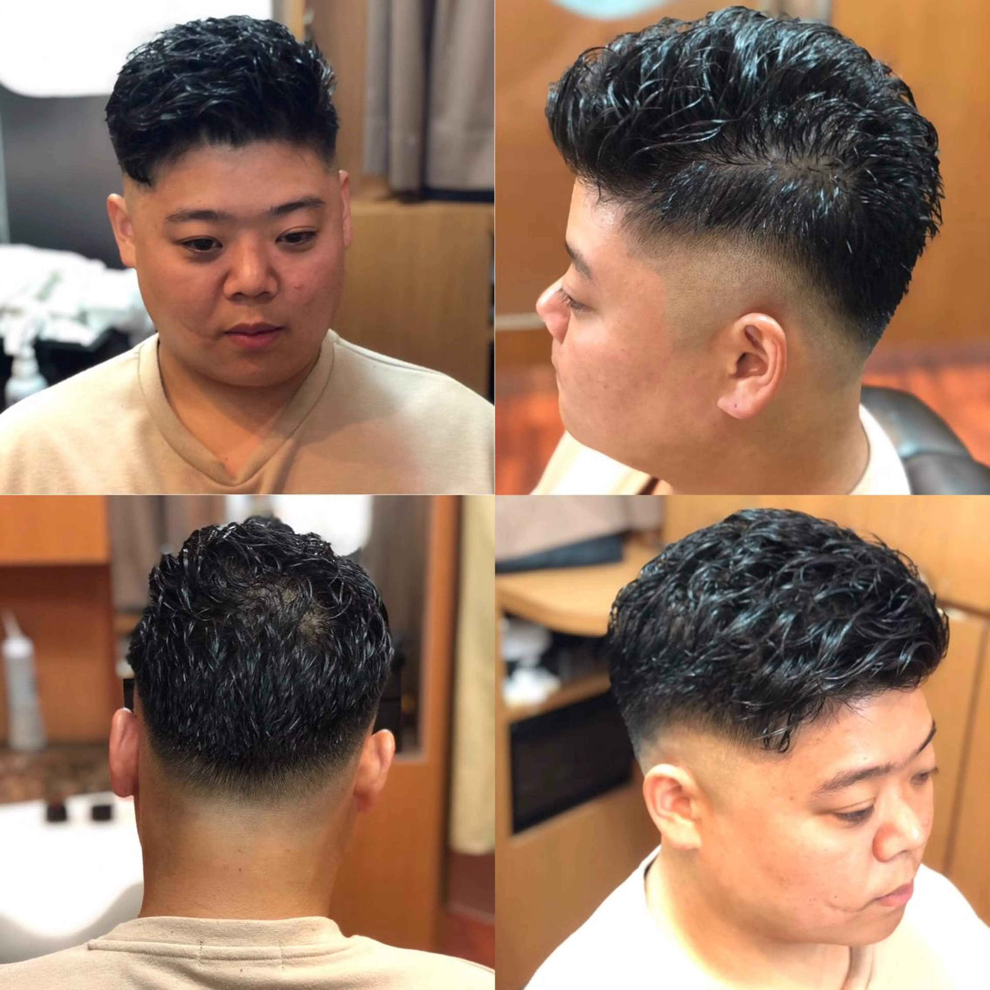 ショート パーマ ヘアアレンジ メンズ 萩原 勇樹のヘアスタイル