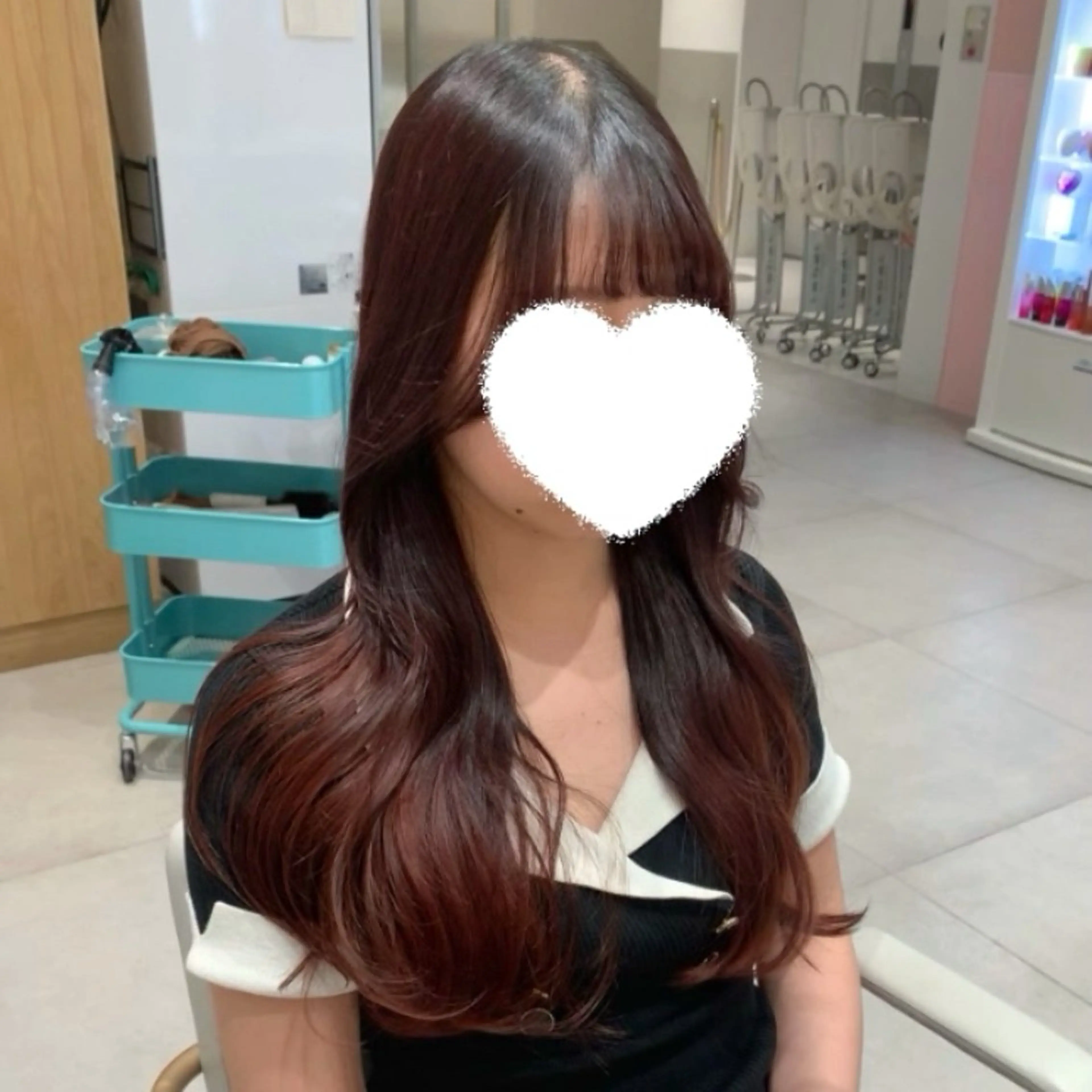 ロング カット トリートメント 内田 志乃のヘアスタイル