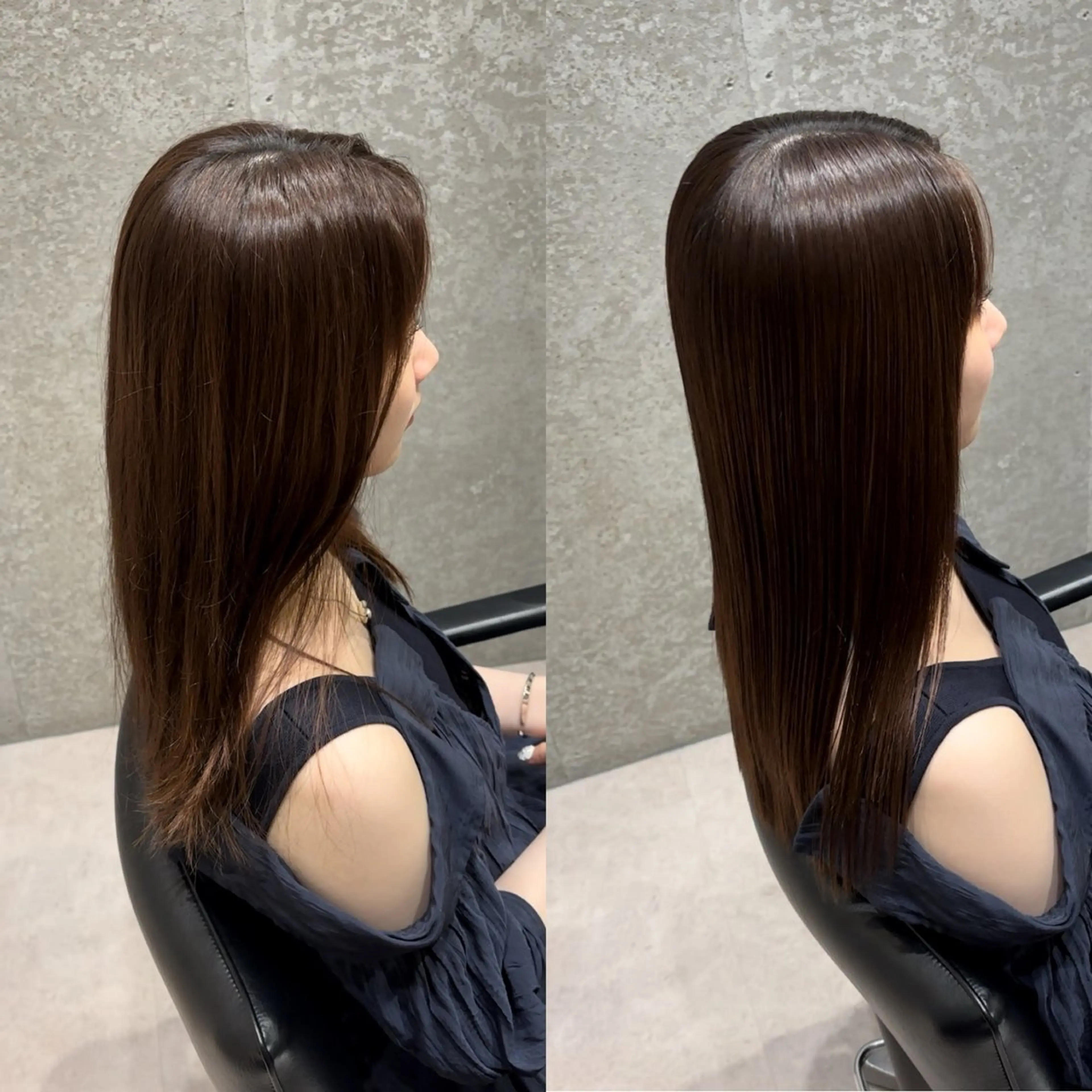 セミロング 髪質改善 トリートメント トリートメント ヘッドスパ 髪質改善ヘアケア 艶髪特化/上田のヘアスタイル