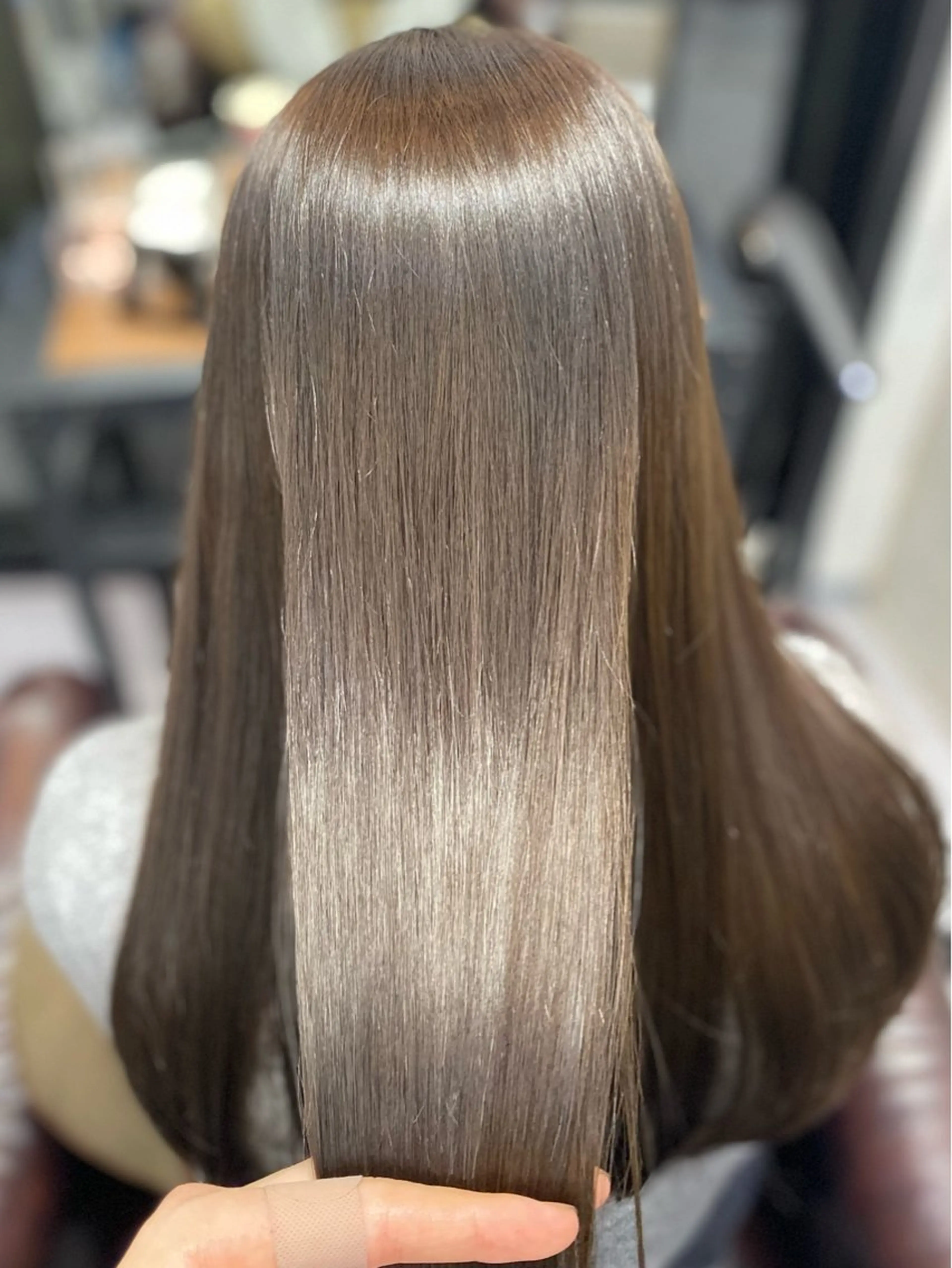 ロング 髪質改善 トリートメント 韓国/ワンホンヘア 髪質改善/MaCoのヘアスタイル