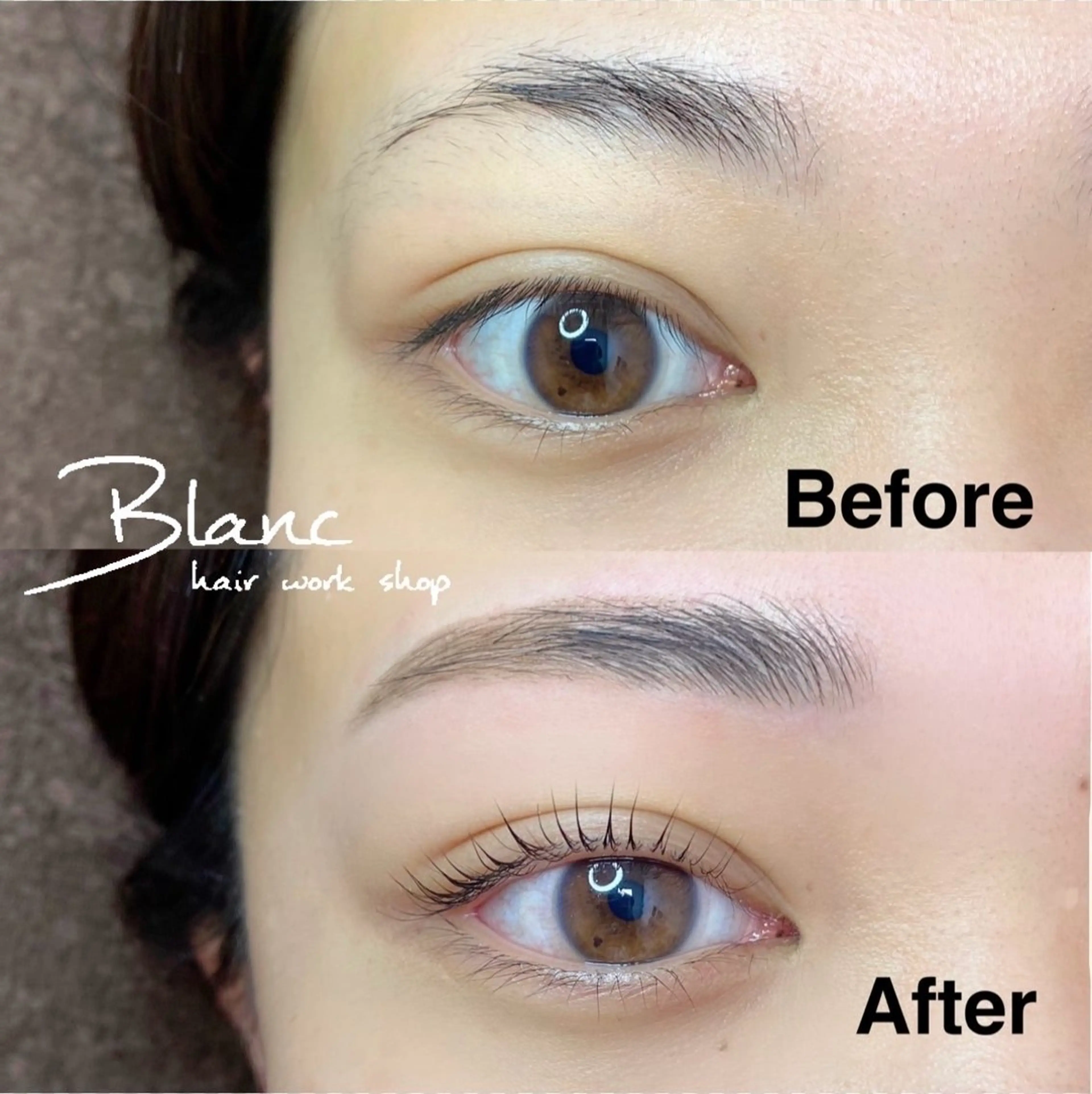 マツエク・マツパ パリジェンヌラッシュリフト Blanc梅田茶屋町 【まつげパーマ・眉】のマツエク・マツパデザイン