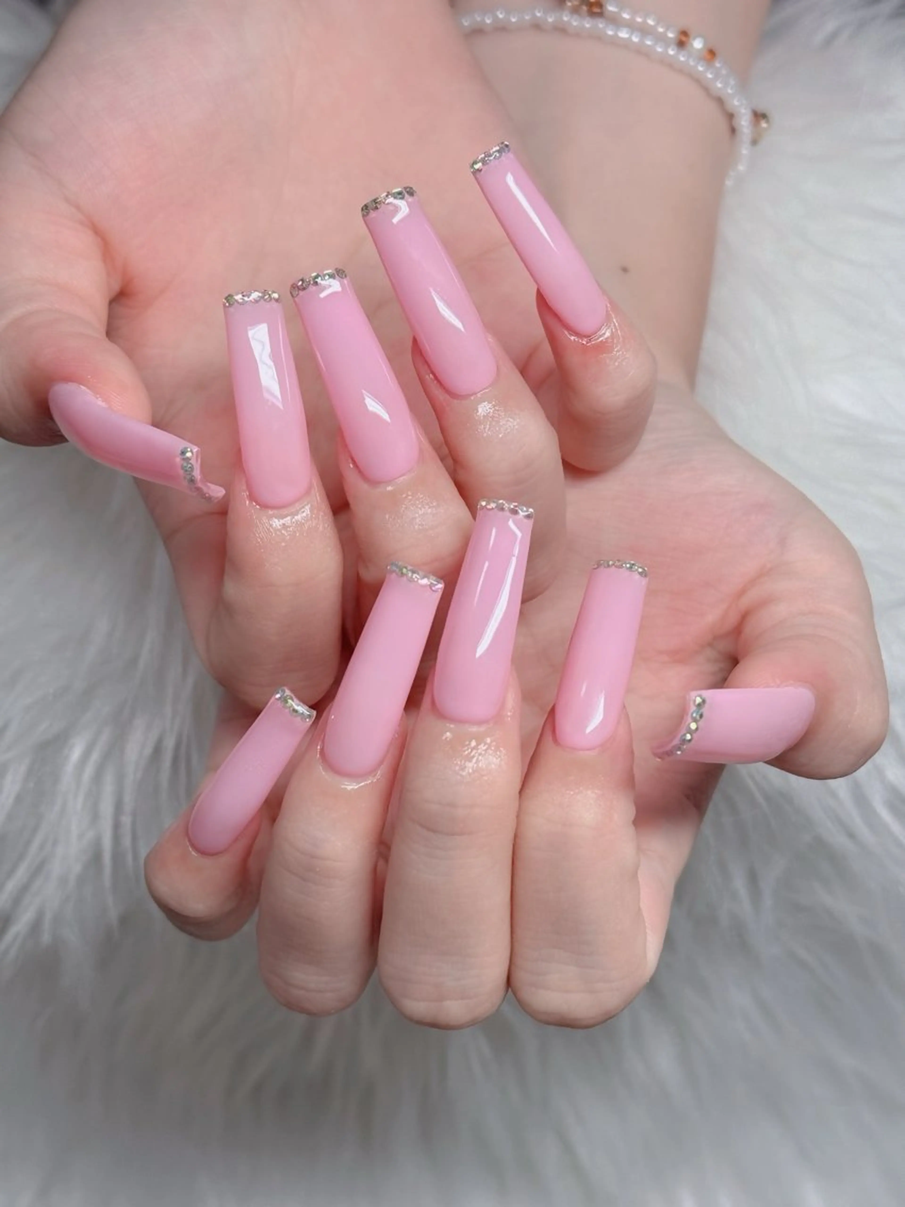 ネイル フレンチネイル ジェルネイル ガラスフレンチ ハロウィン ハート H.baby Nail Salonのネイルデザイン