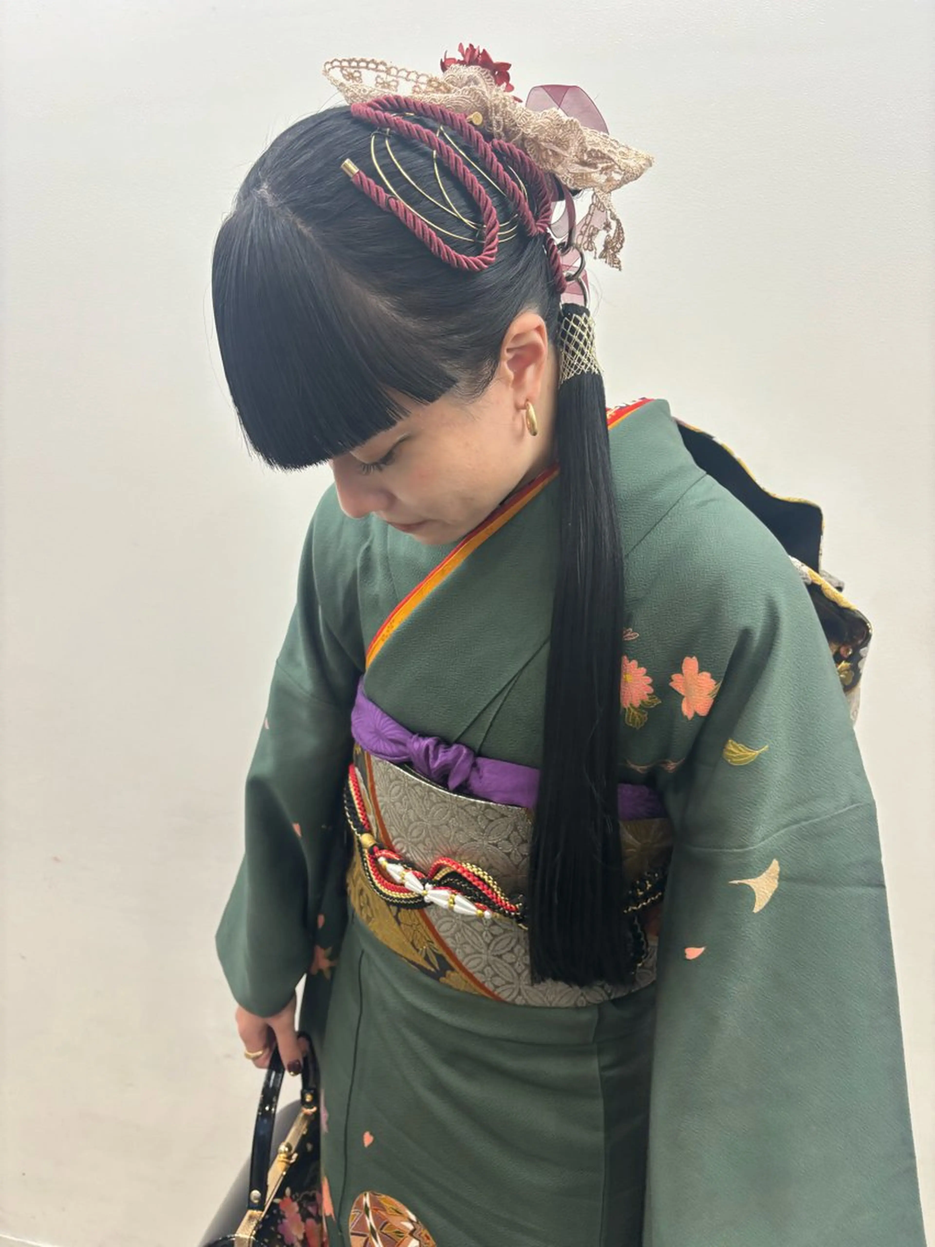 着付け 🎨ハイトーン/ 切りっぱなし みつきのヘアスタイル