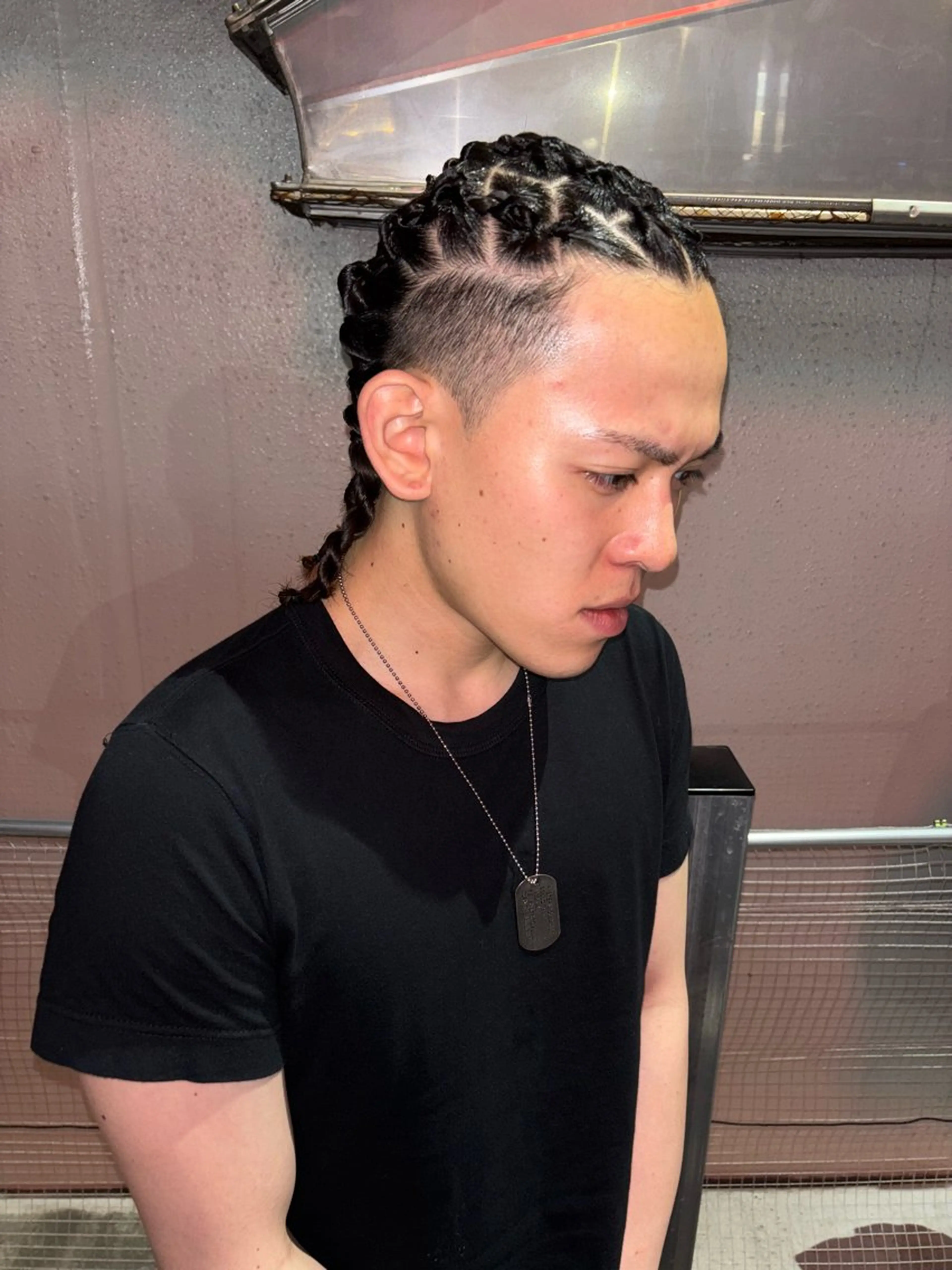 ミディアム ヘアアレンジ メンズ ヘアセット SALOWIN 神宮前５丁目店所属・メンズ/特殊ヘア パーマ🕷️小夏貴也のヘアスタイル