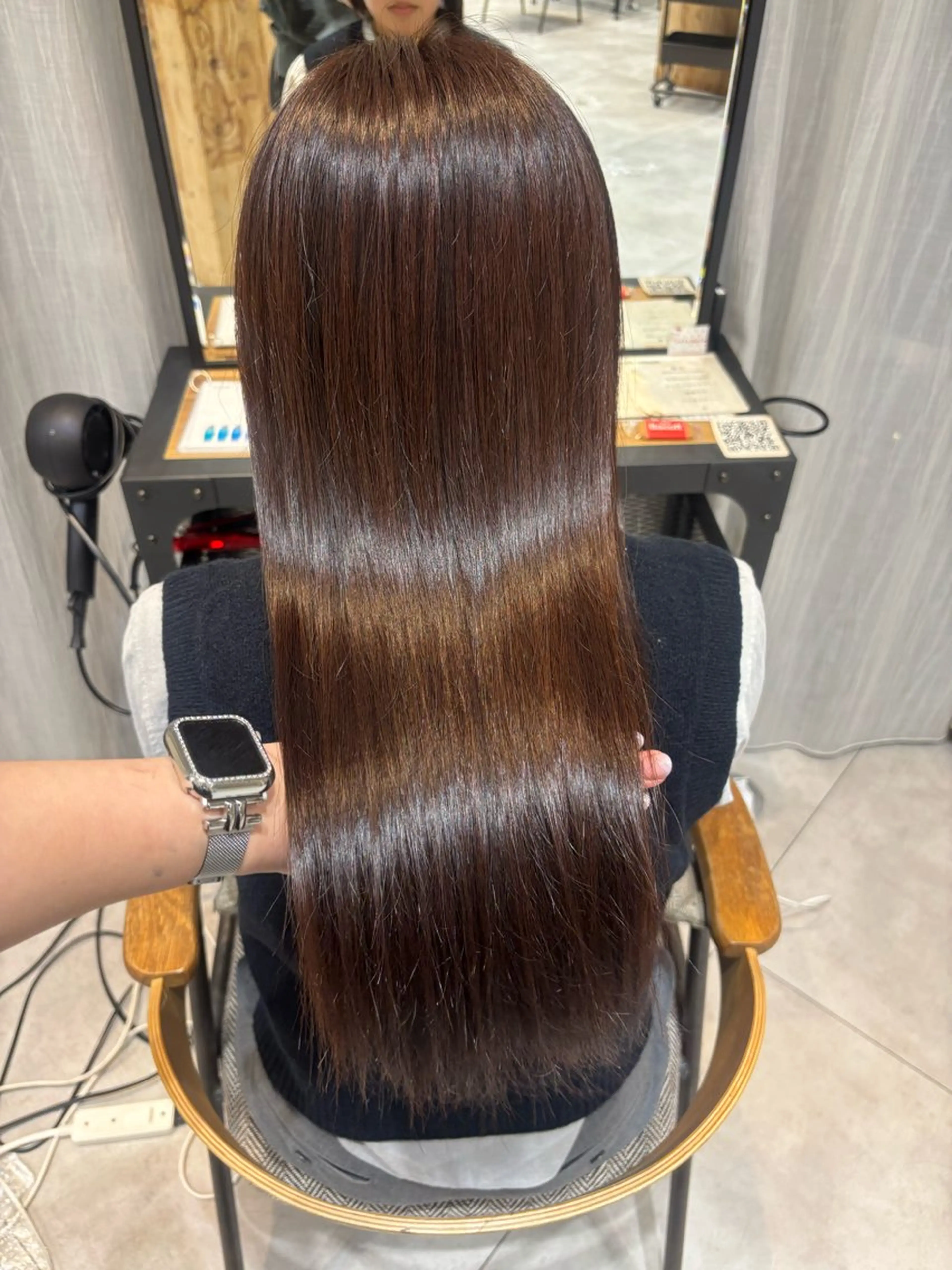 セミロング 縮毛矯正 艶髪ストレート/ 心斎橋/ annaのヘアスタイル