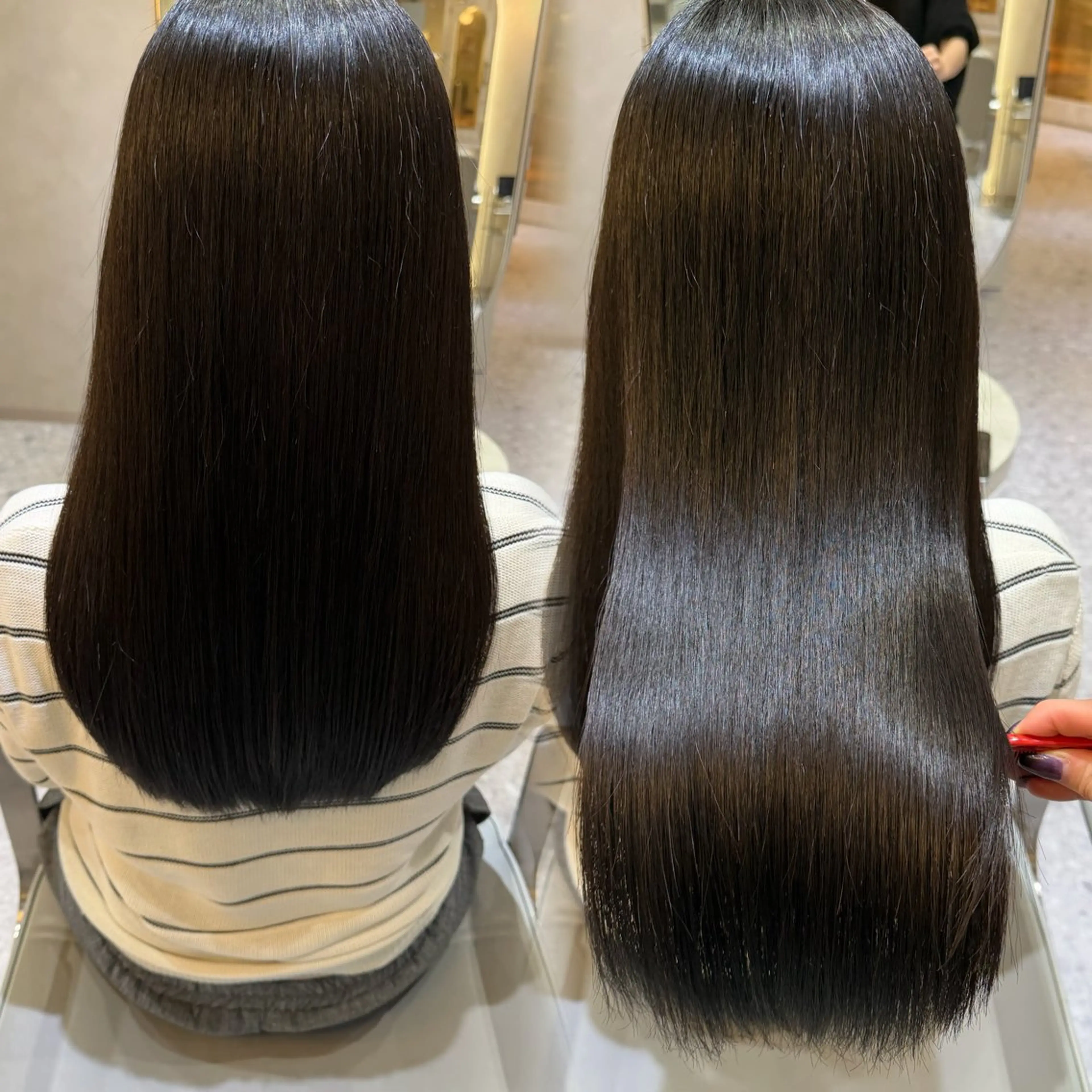 ロング パーマ カット 縮毛矯正 トリートメント 🎀髪質改善/艶髪/ 艶カラー🎀浅田涼風のヘアスタイル