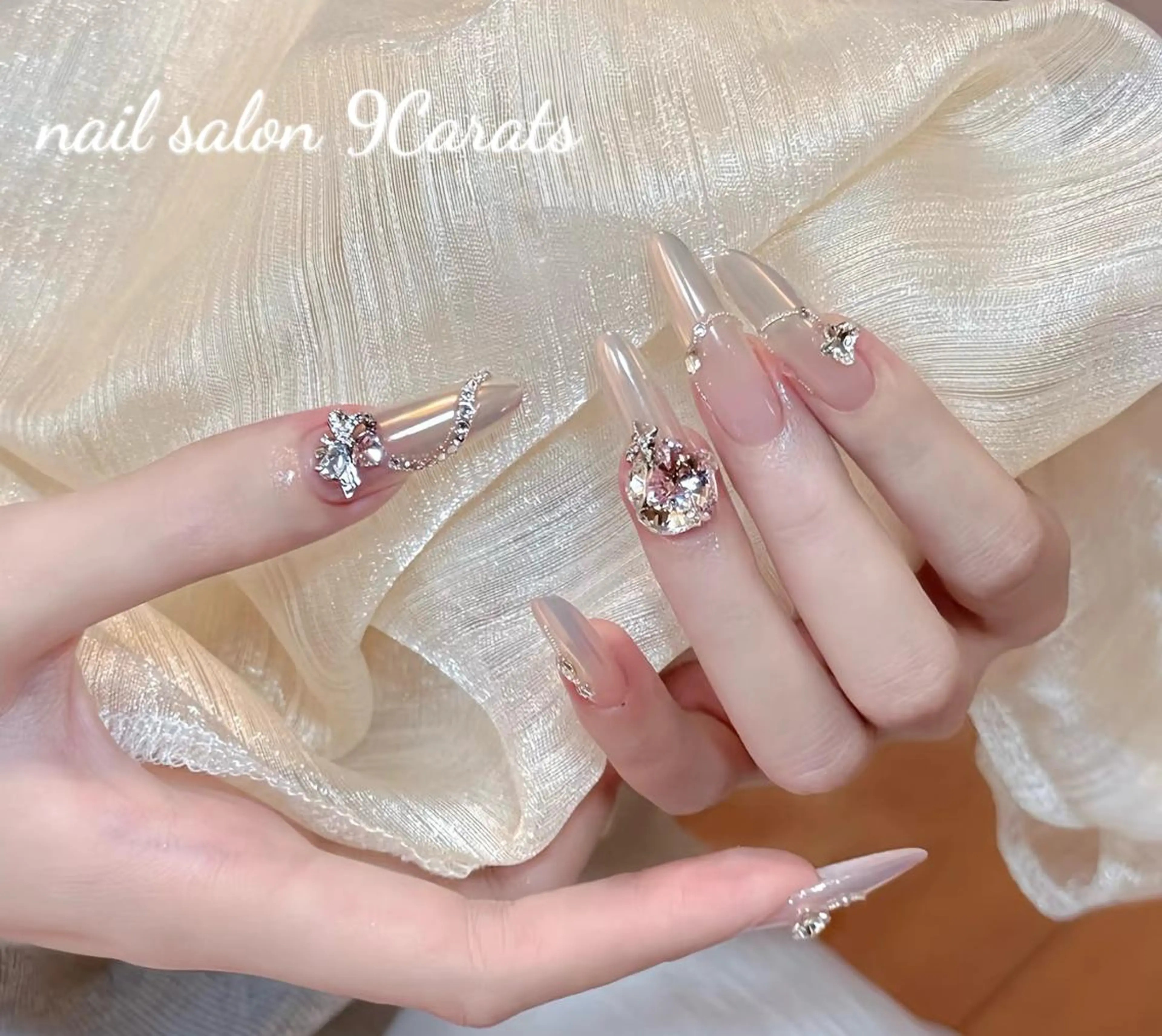 ネイル 💜ワンホンネイル ナインカラット💎のネイルデザイン