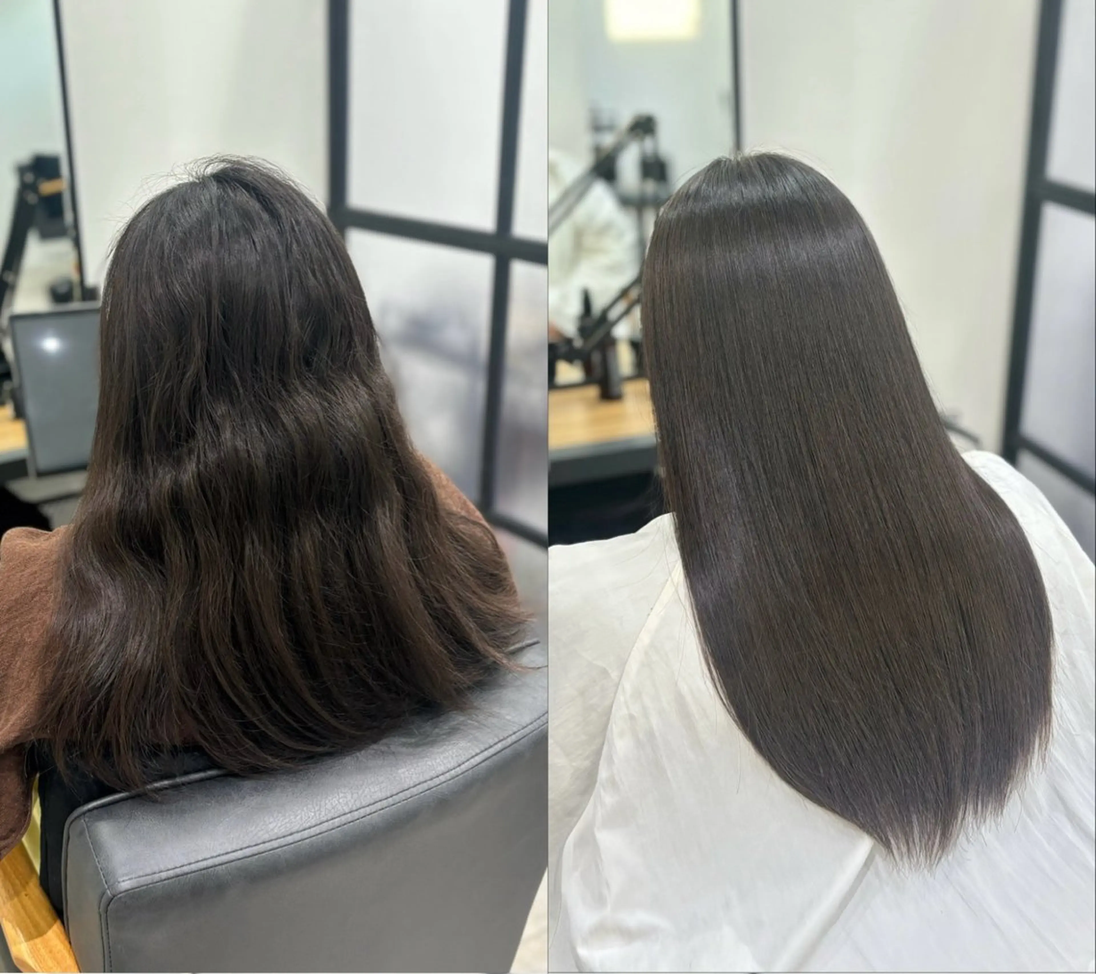 縮毛矯正 岸田 瑠美のヘアスタイル