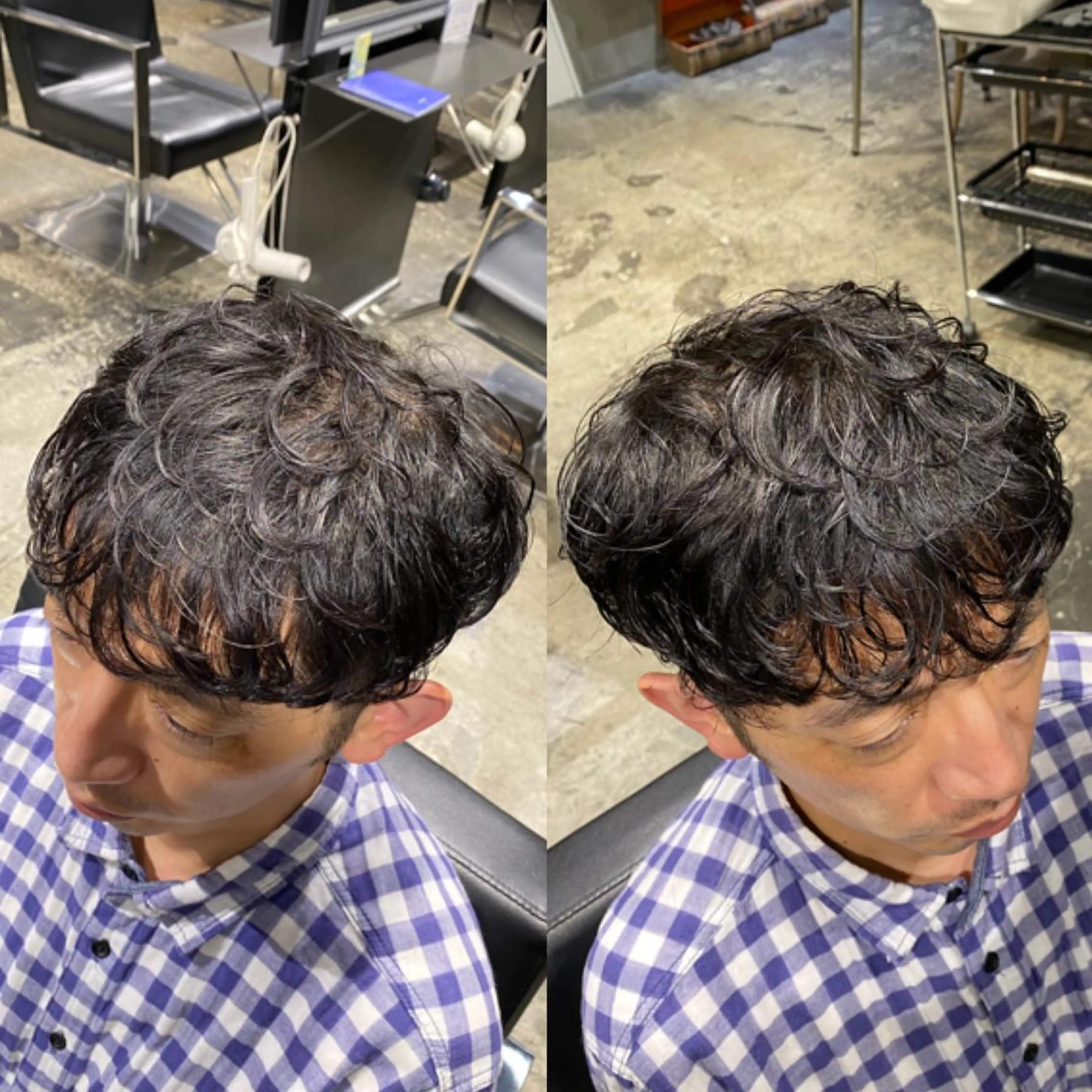 パーマ メンズ カット パーマ Agu hair lore沼館店所属・八戸パーマ/メンズパ ーマ/シンゴ。のヘアスタイル