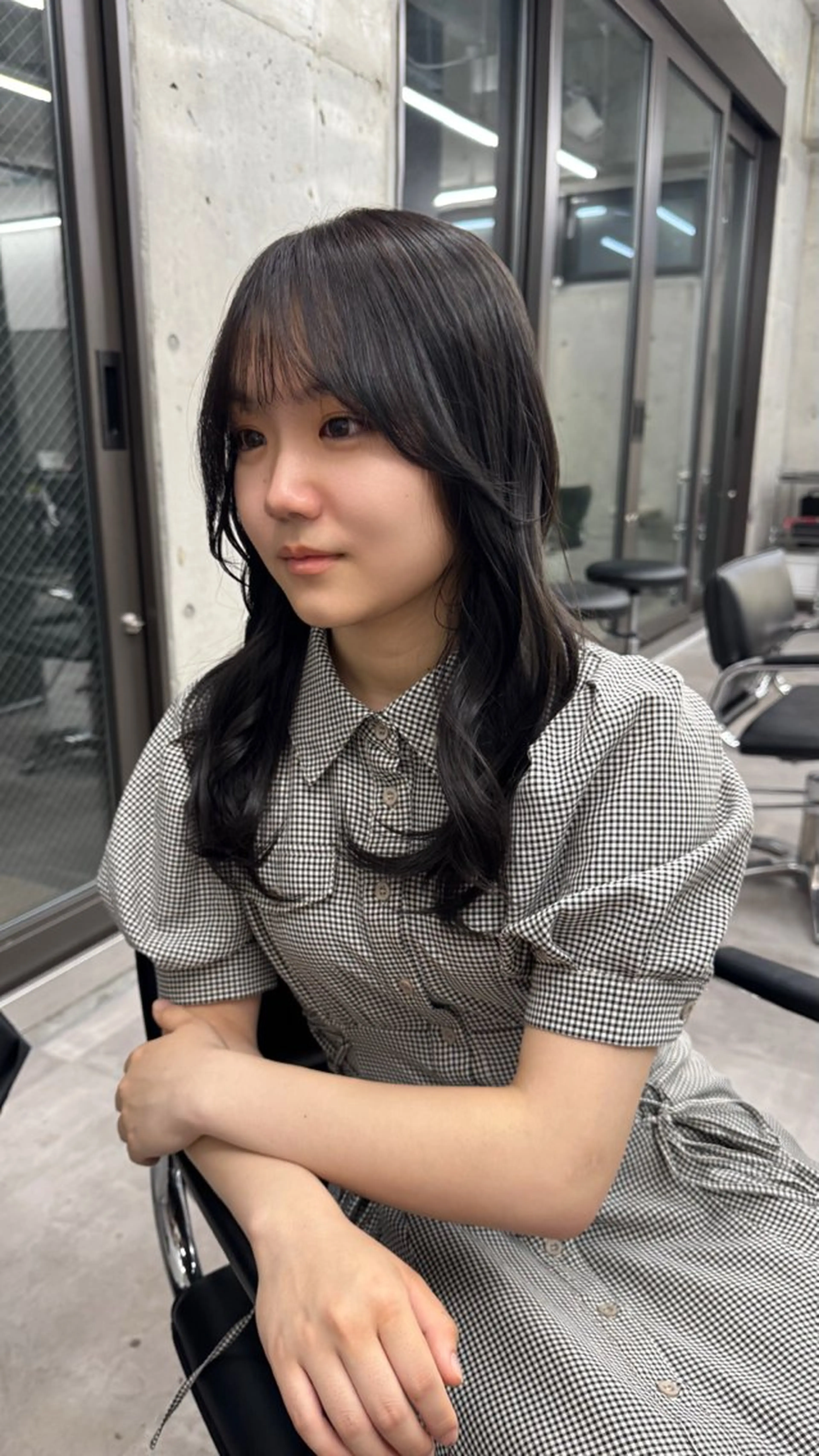 セミロング 顔周りカット shio【福岡天神】 カットモデル募集中のヘアスタイル