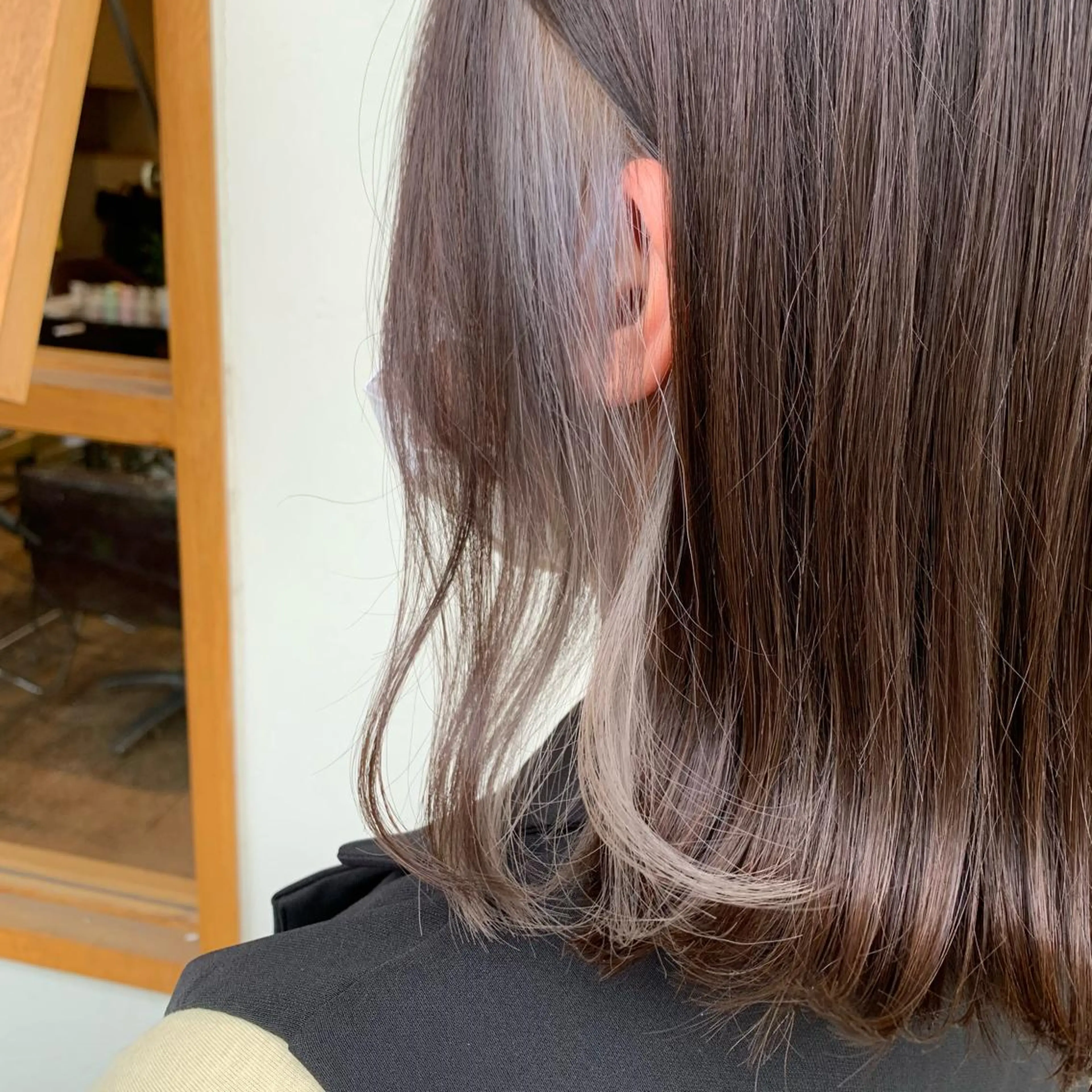 ミディアム ヘアカラー 山本 知佳のヘアスタイル