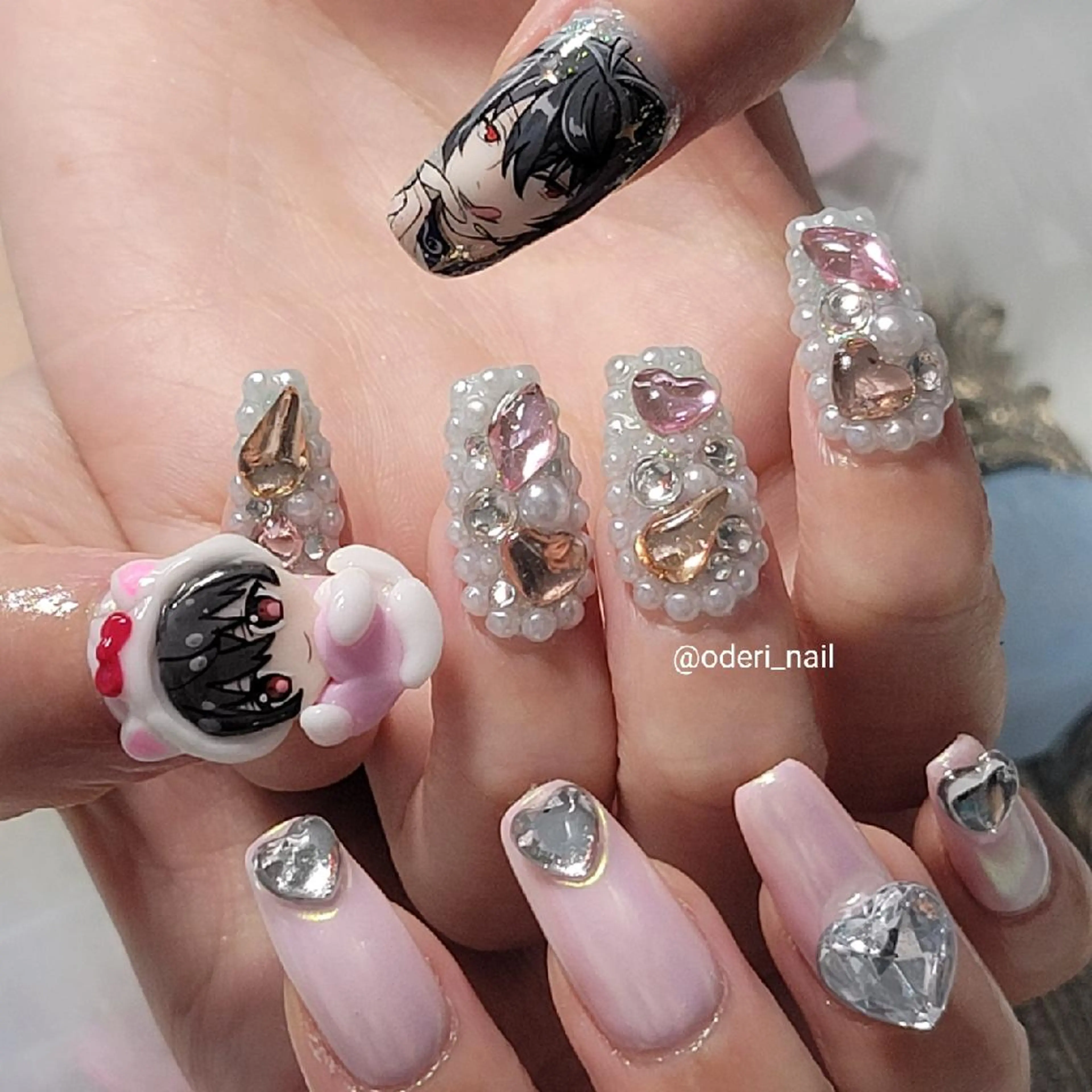 ネイル アートネイル ジェルネイル おで@ oderi_nailのネイルデザイン