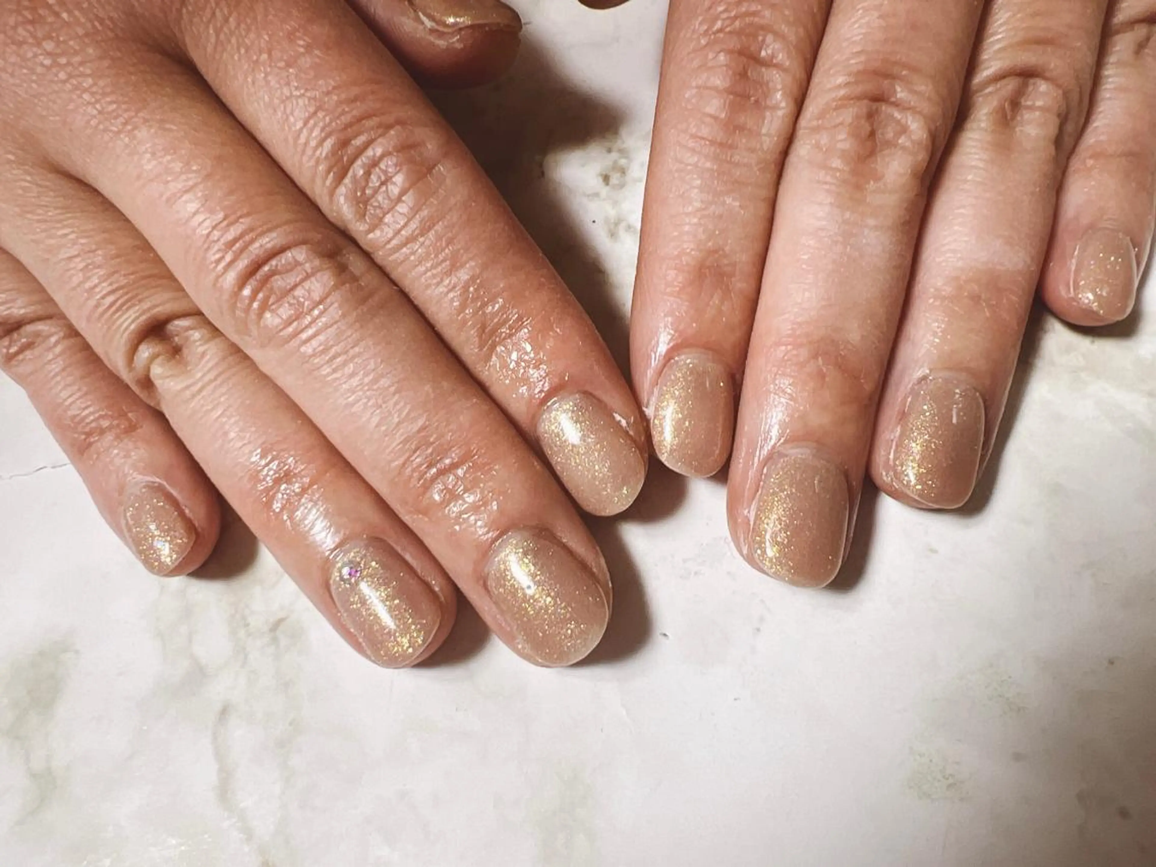 ネイル キラキラネイル ワンカラーネイル ストーンネイル kikinail 溝の口のネイルデザイン