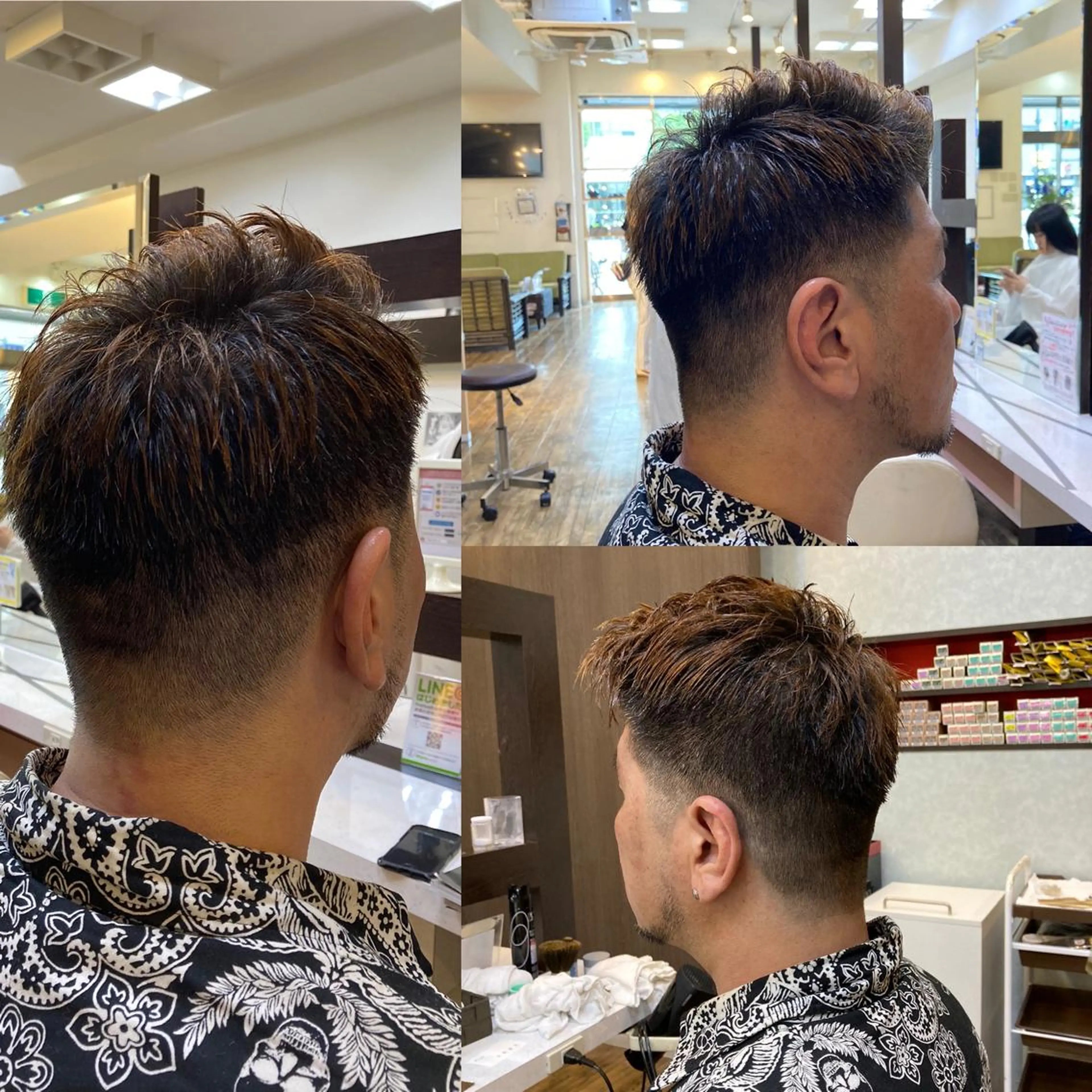 ショート メンズ フェードカット 刈り上げ カット 赤羽、髪質改善サロン 吉野リョウスケのヘアスタイル