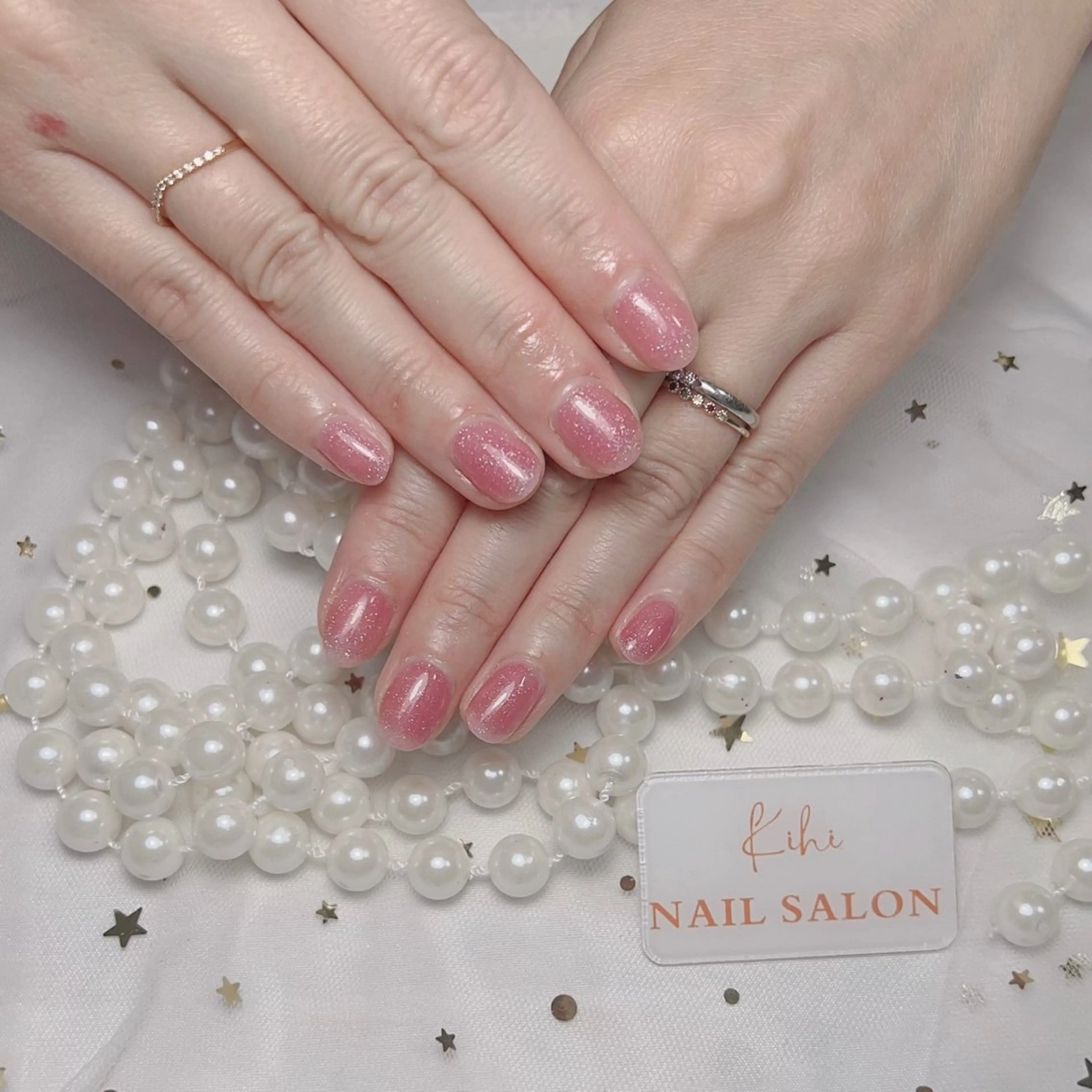 ネイル アートネイル フレンチネイル ジェルネイル グラデーション 韓国ネイル ハンドネイル ハンドケア さくら💮💮 【オフ無料】のネイルデザイン