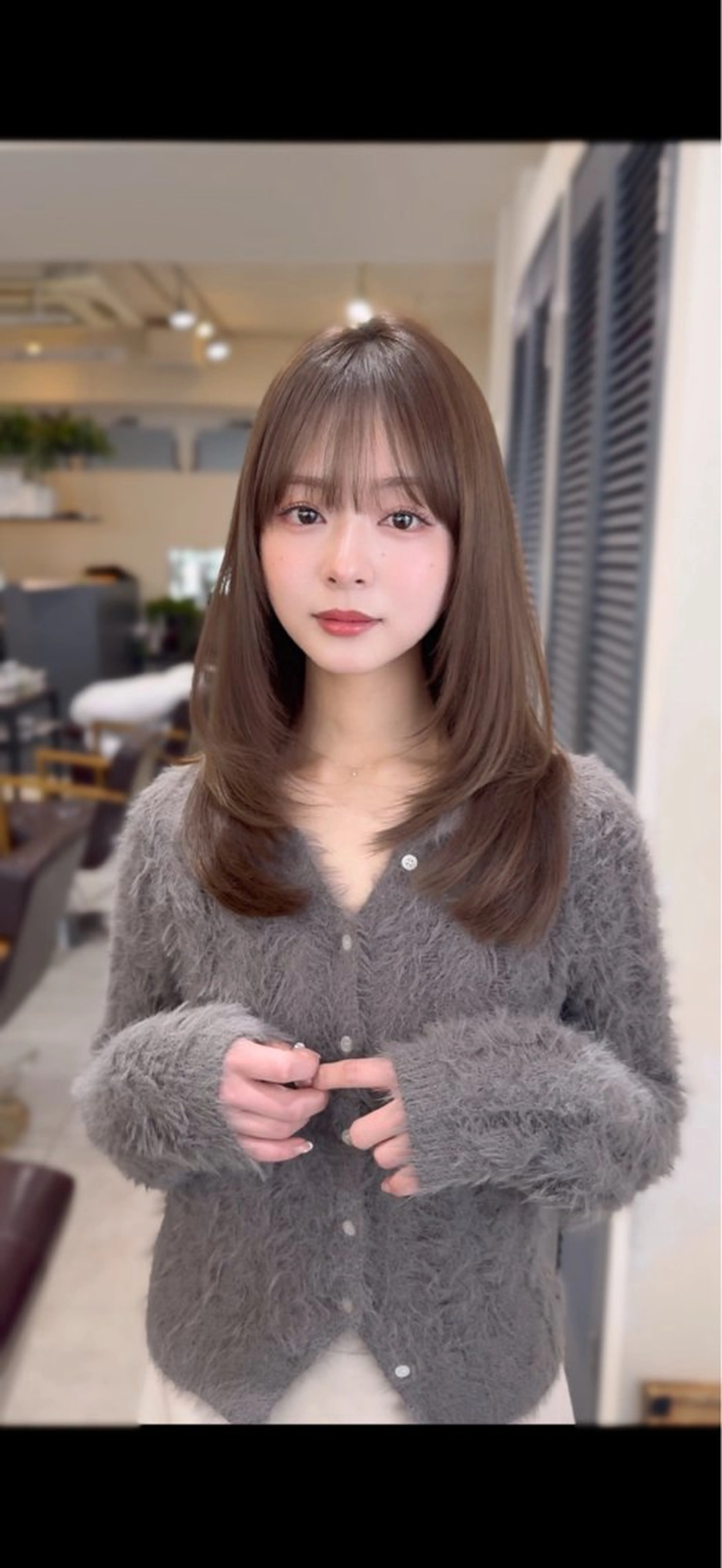 セミロング ヘアカラー cote 表参道所属・🌼中島　羽菜🌼 透明感爆誕カラー💖のヘアスタイル