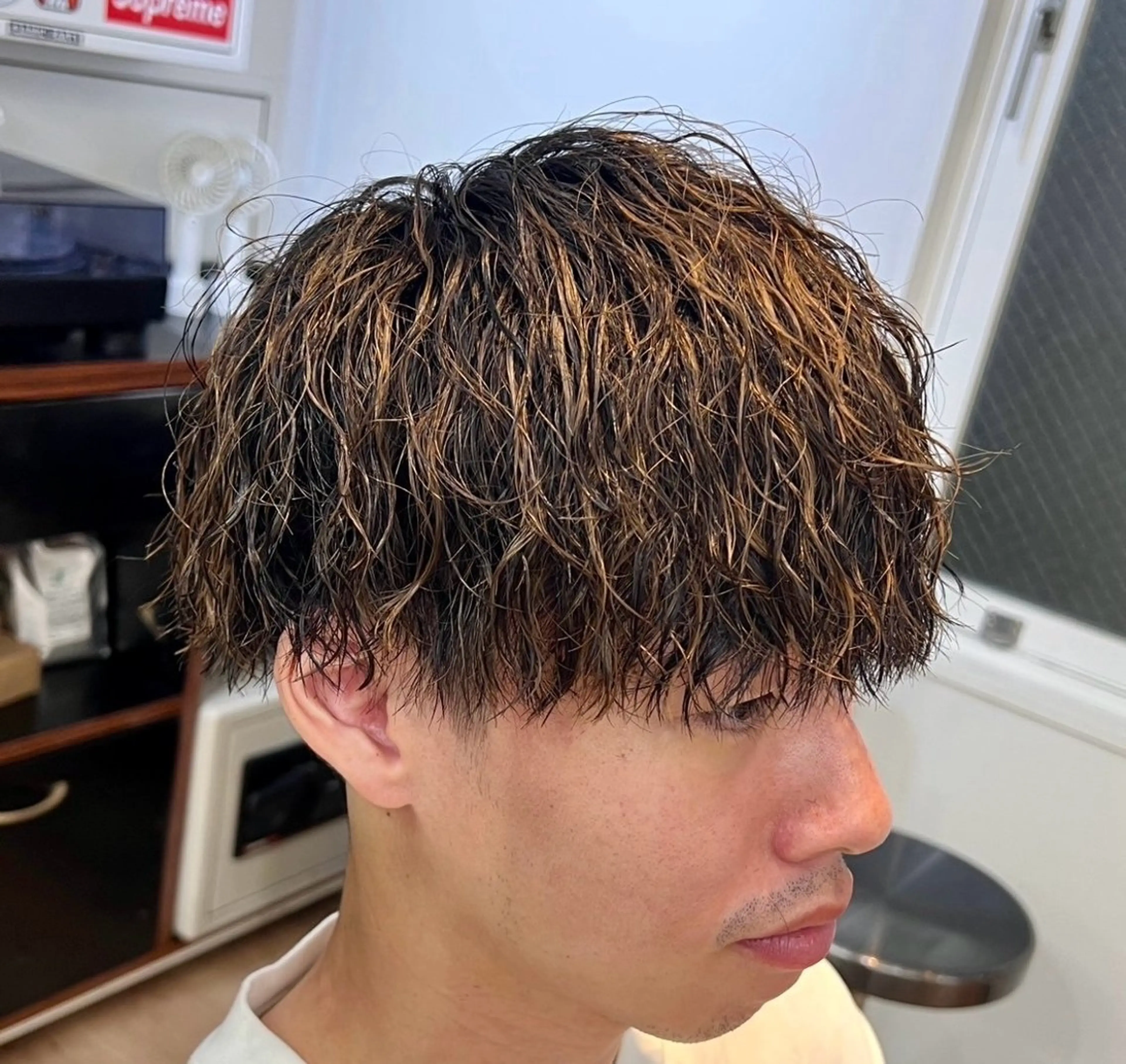 パーマ メンズ メンズパーマ ツイストスパイラルパーマ スパイラルパーマ 横浜メンズマッシュ カット/ショウゴのヘアスタイル
