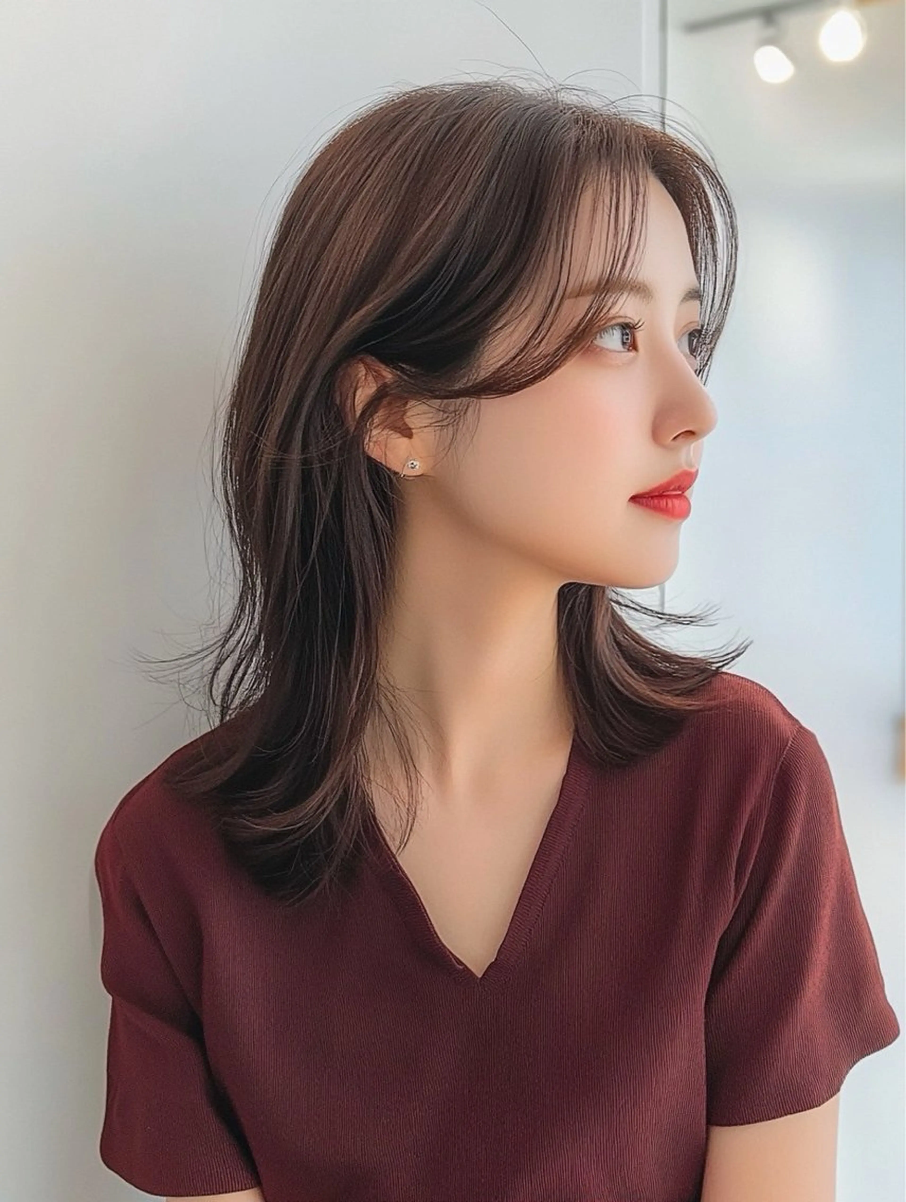 セミロング motoトップカラー リスト/ブリーチカラのヘアスタイル