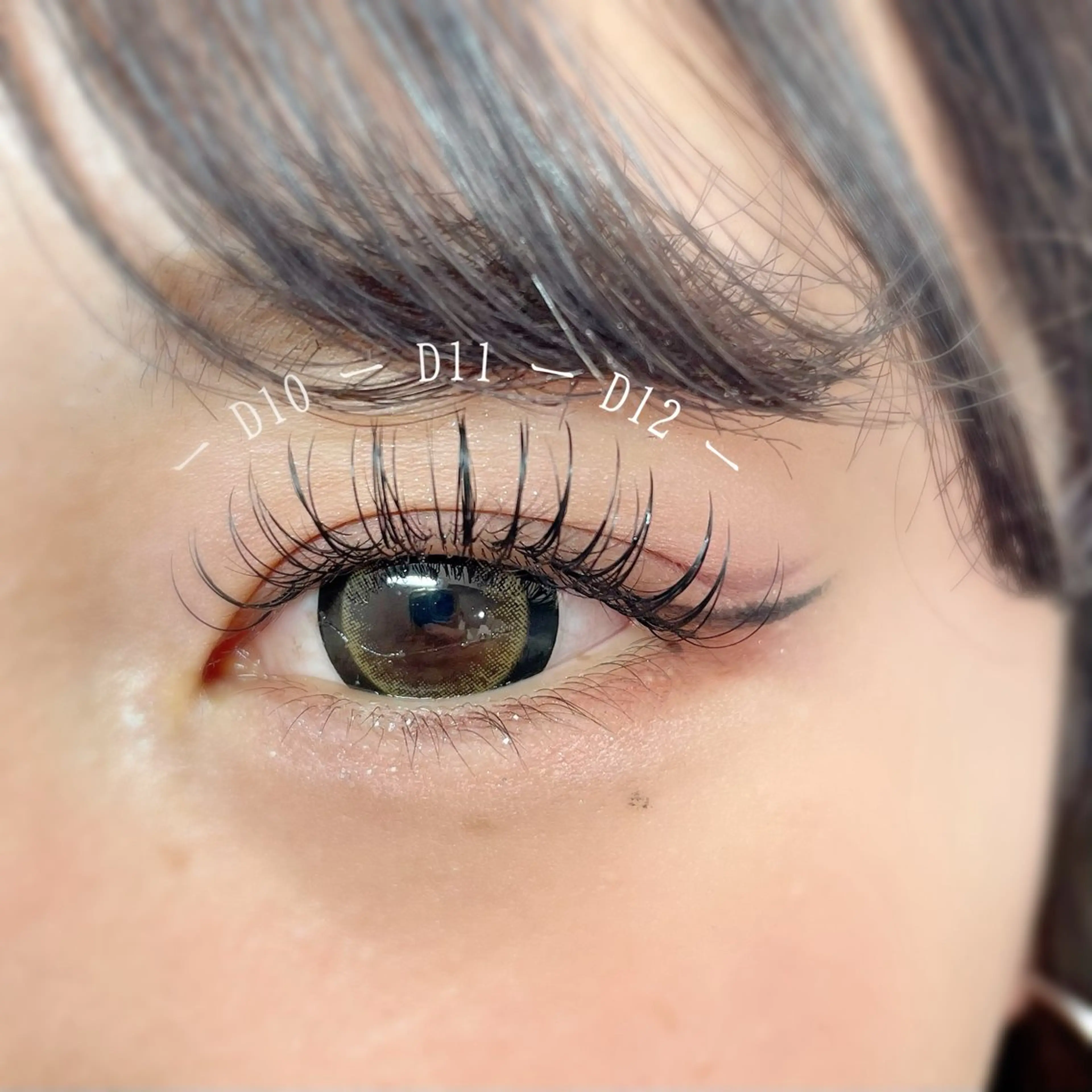 マツエク・マツパ 束感まつ毛 Dカール フラットラッシュ シリーラッシュ自由が丘所属・シリーラッシュ 自由が丘のマツエク・マツパデザイン