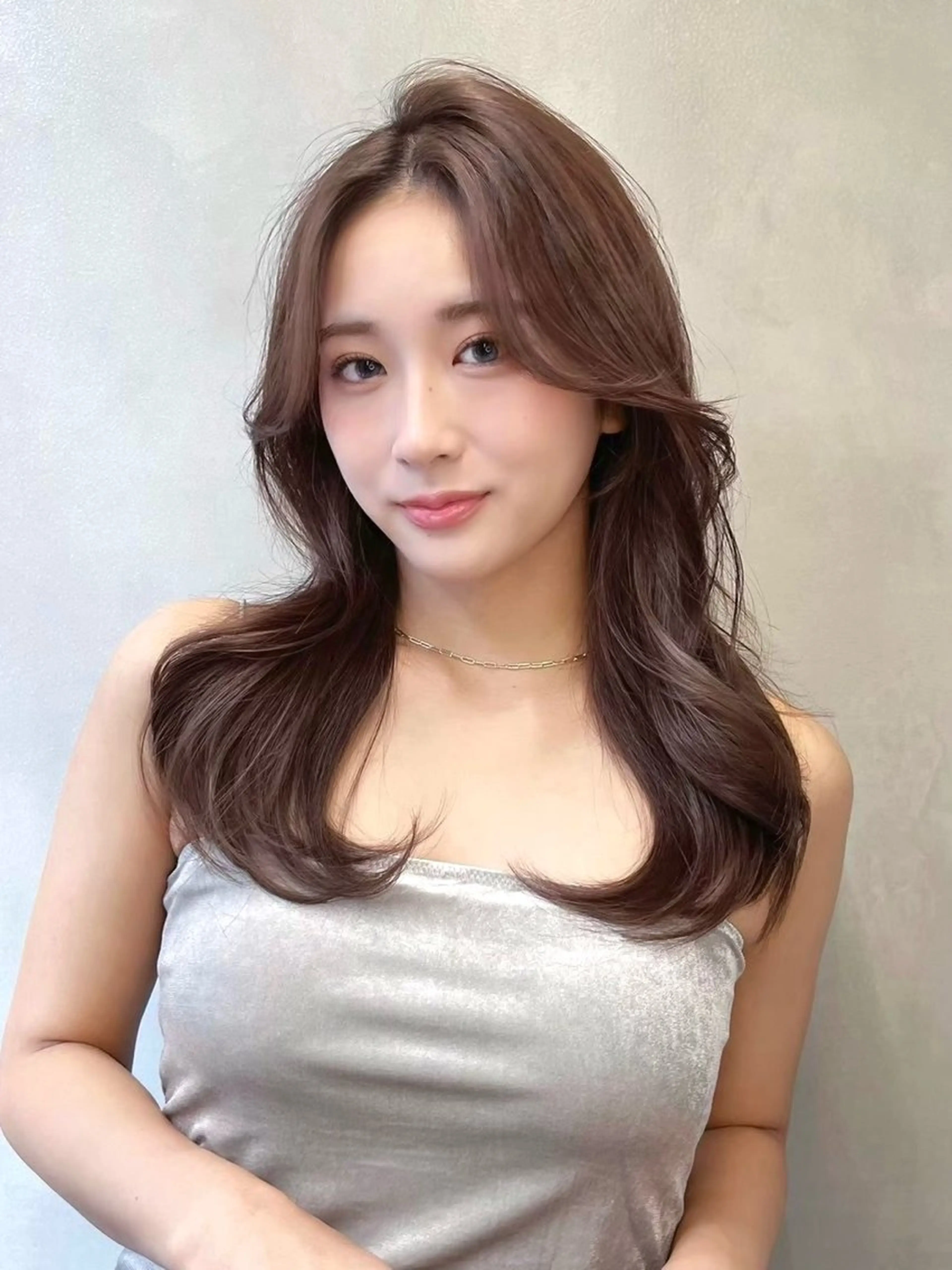 セミロング 大宮🤍縮毛矯正 レイヤー🪽なるのヘアスタイル