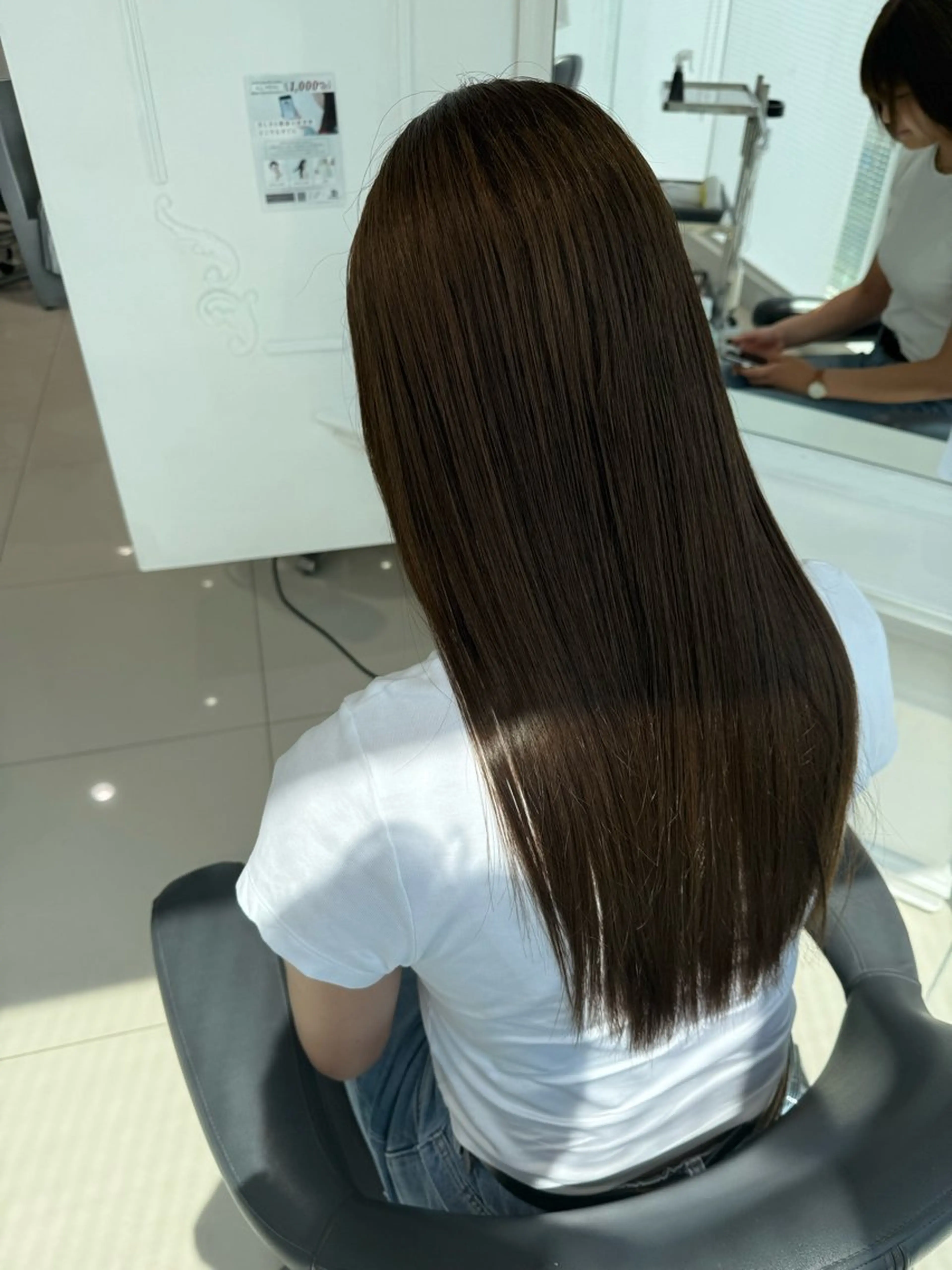 ロング カラー ケアカラー オリーブカラー 石本 泰士のヘアスタイル